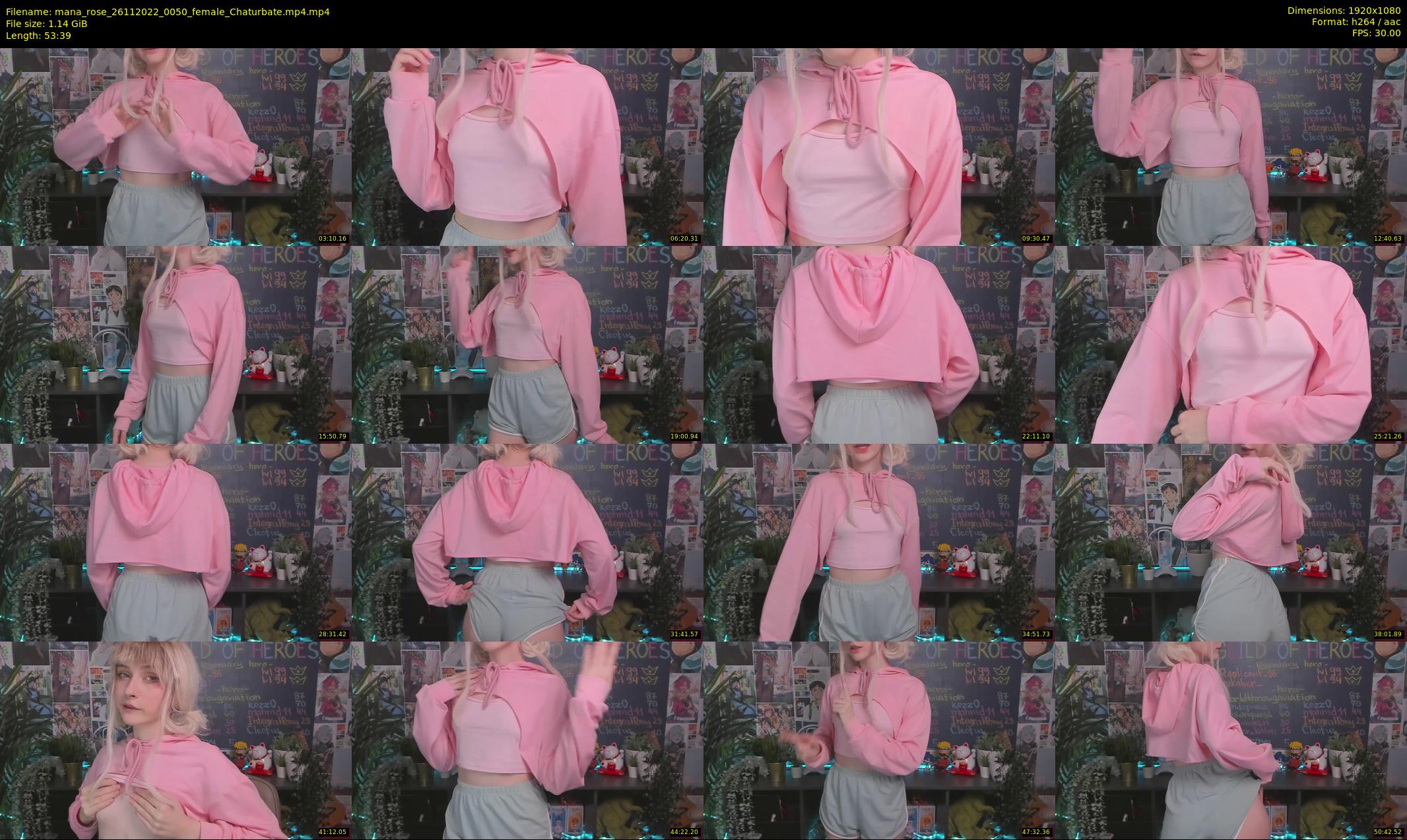 mana_rose — 54 minute Chaturbate female cam show recording, 1080p, Nov 26, 2022
