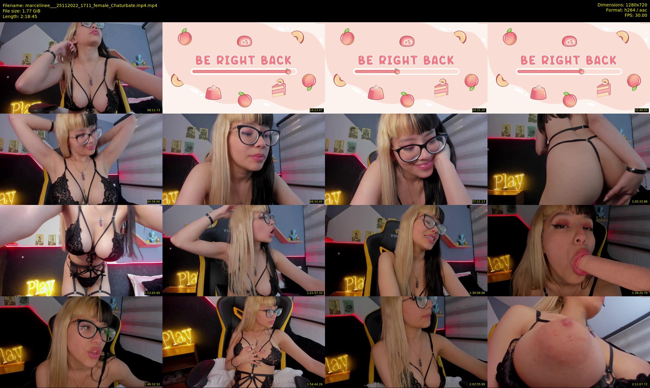 marcelinee__ — 139 minute Chaturbate female cam show recording, 720p, Nov 25, 2022