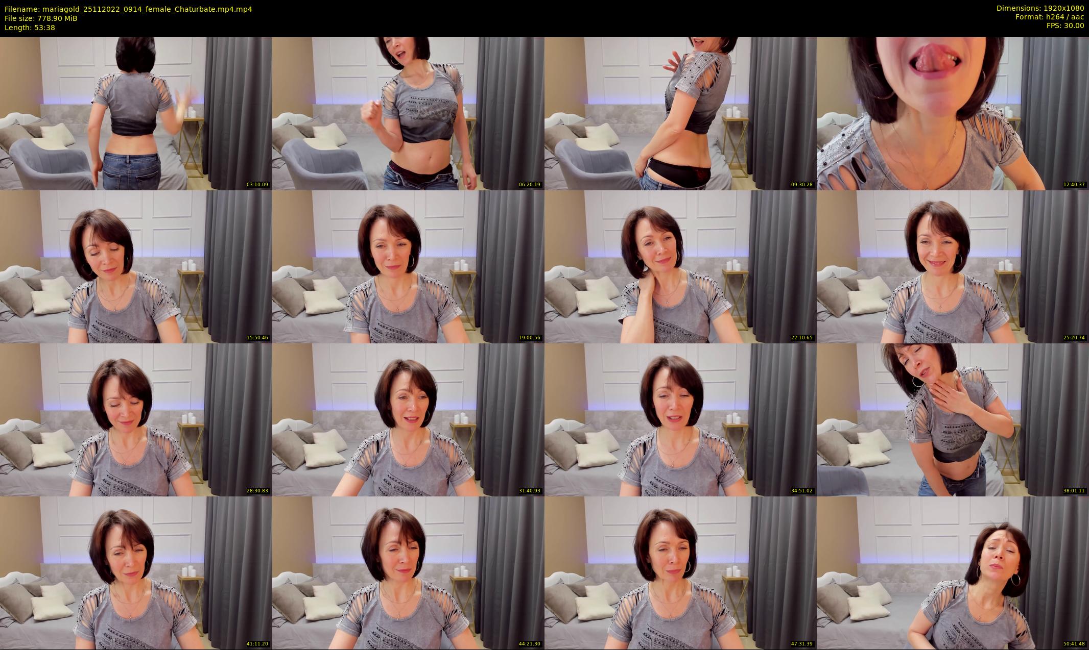 mariagold — 54 minute Chaturbate female cam show recording, 1080p, Nov 25, 2022