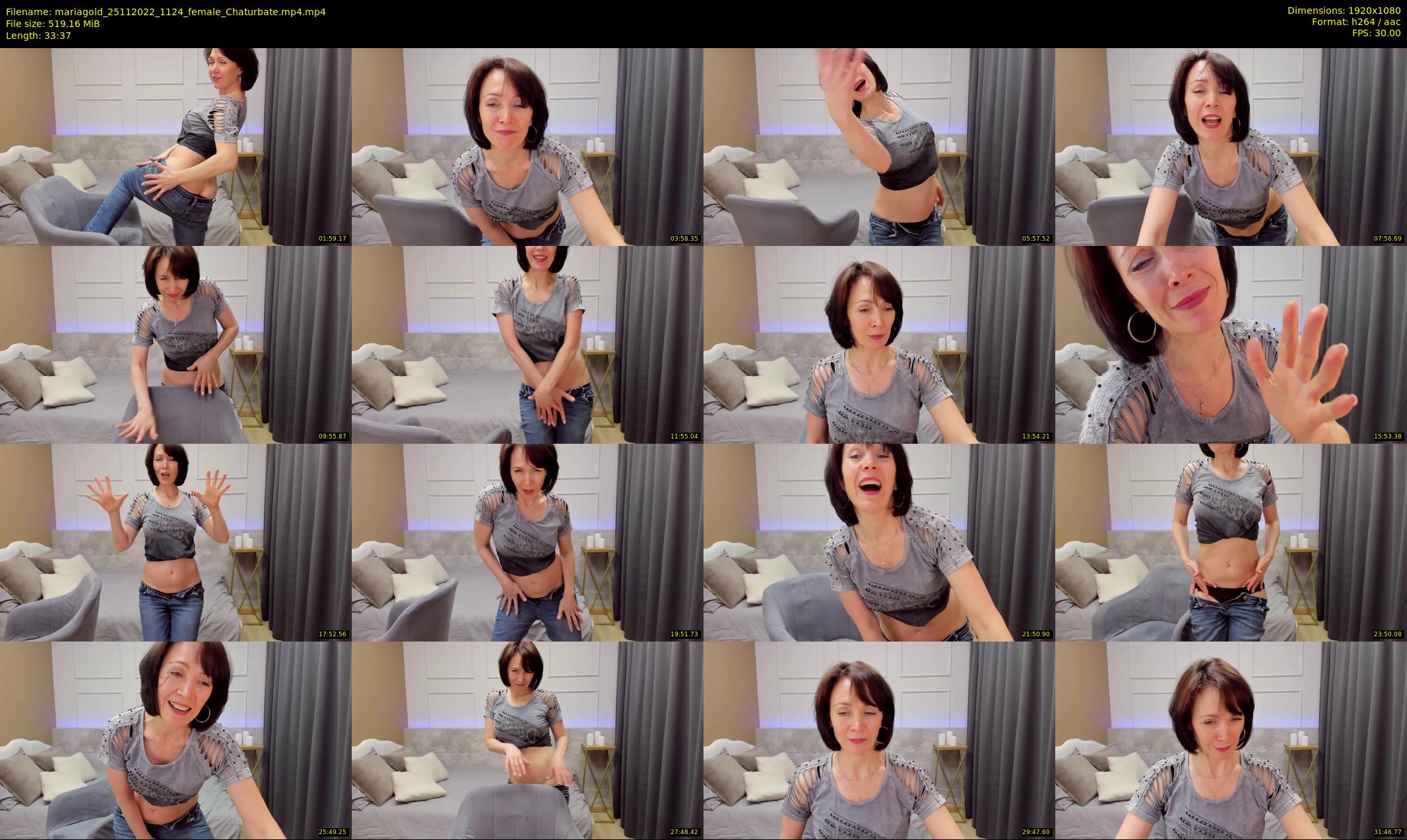 mariagold — 34 minute Chaturbate female cam show recording, 1080p, Nov 25, 2022