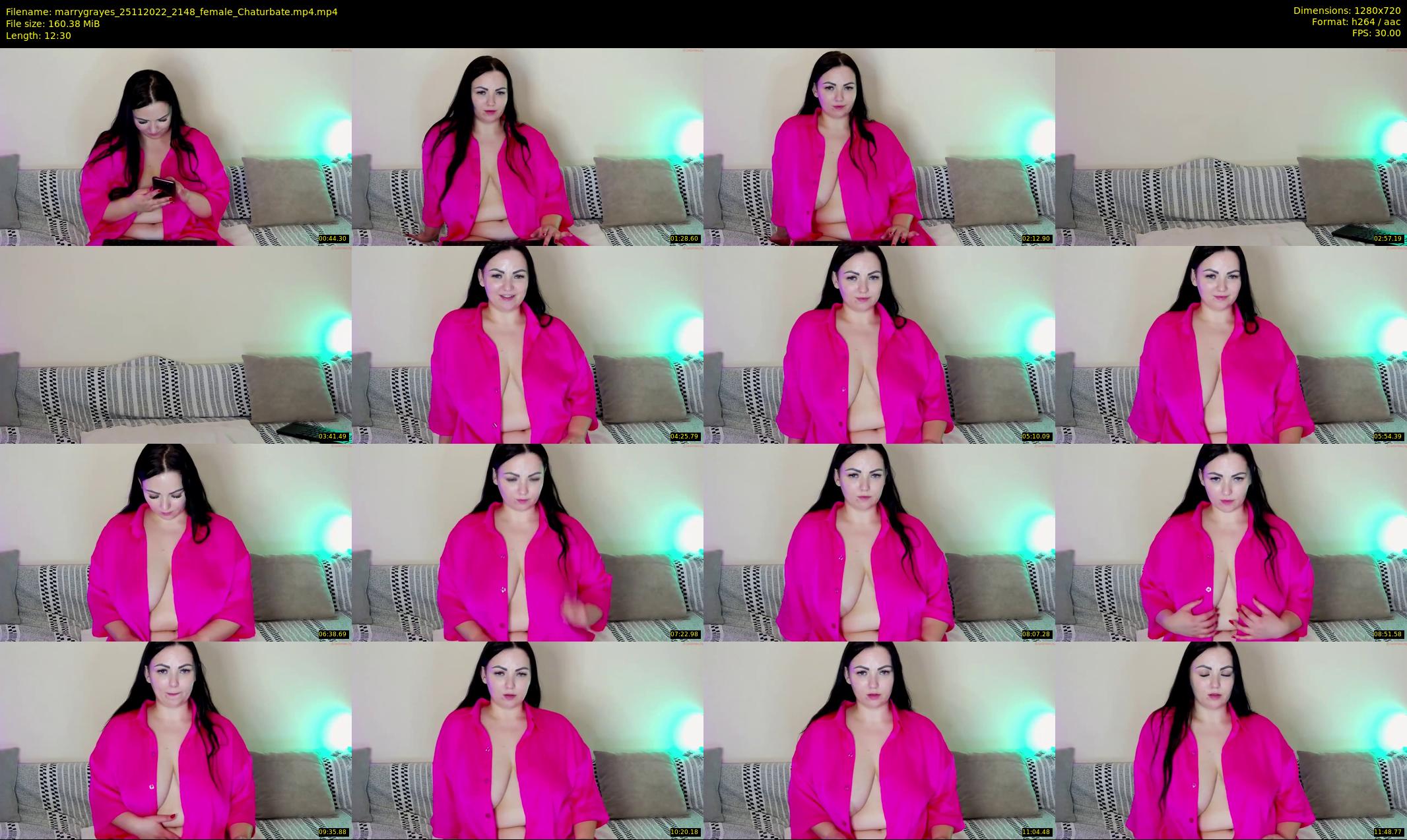marrygrayes — 13 minute Chaturbate female cam show recording, 720p, Nov 25, 2022