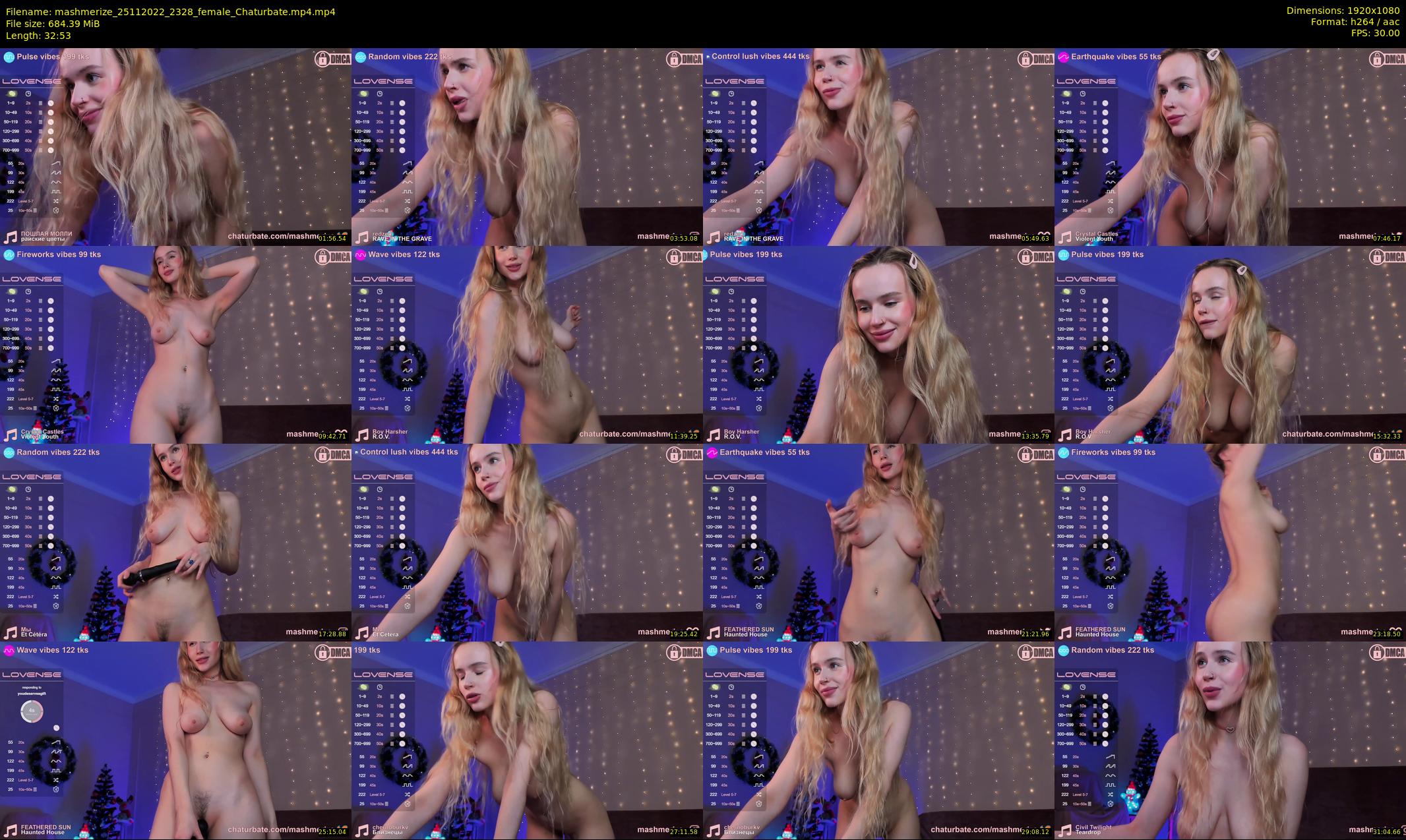 mashmerize — 33 minute Chaturbate female cam show recording, 1080p, Nov 25, 2022
