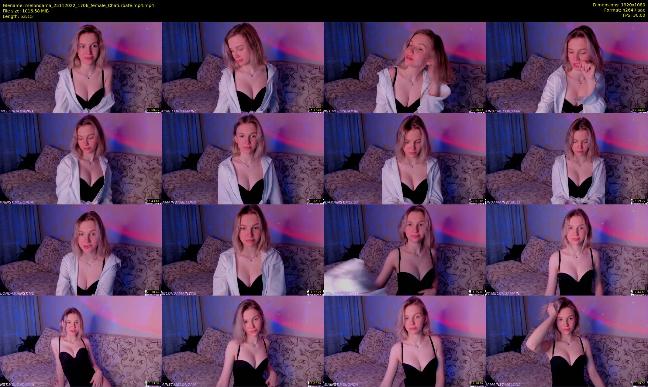 melondama — 54 minute Chaturbate female cam show recording, 1080p, Nov 25, 2022