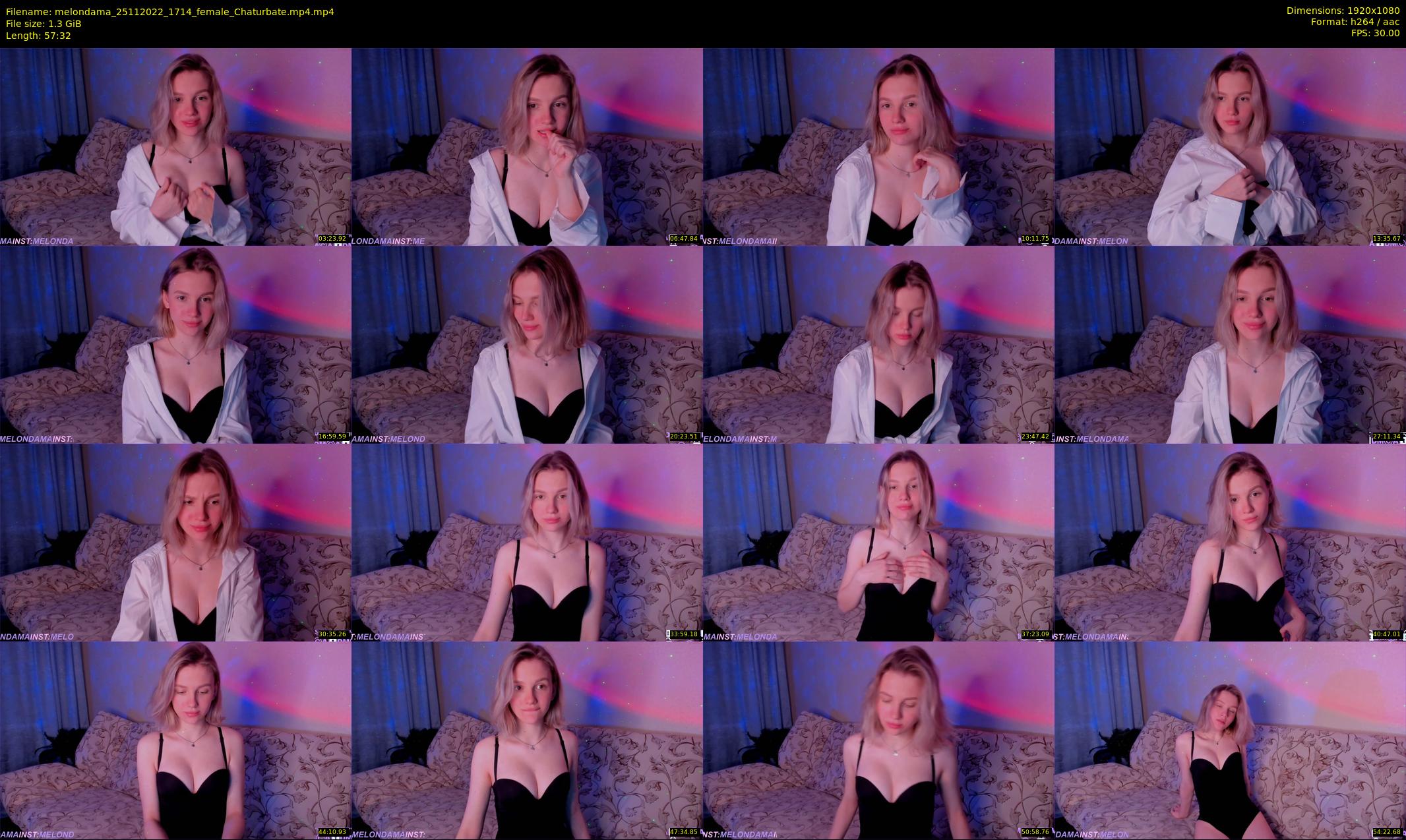 melondama — 58 minute Chaturbate female cam show recording, 1080p, Nov 25, 2022