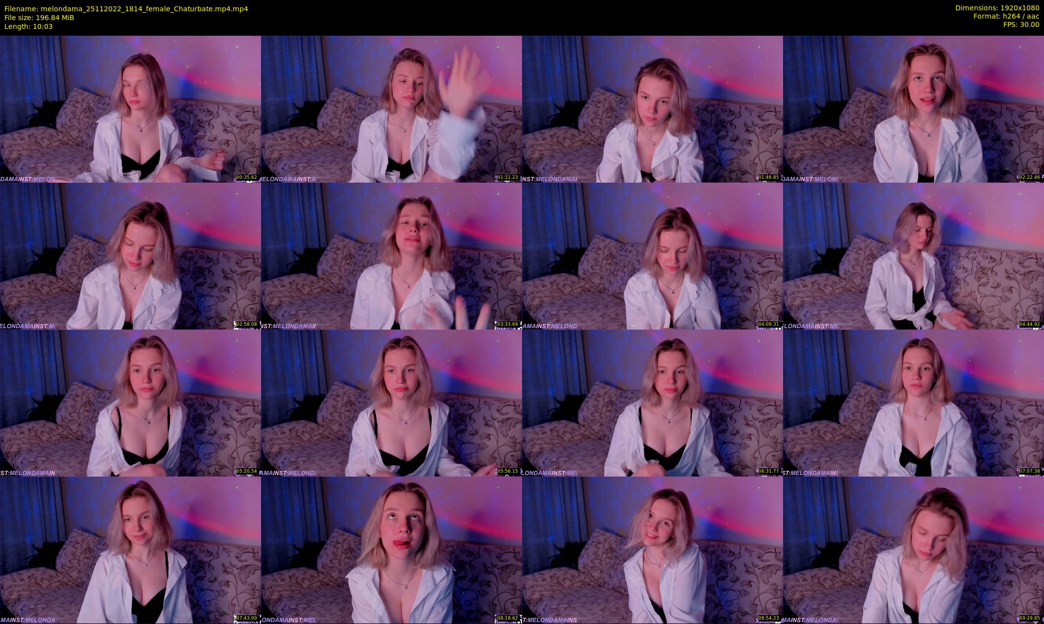 melondama — 11 minute Chaturbate female cam show recording, 1080p, Nov 25, 2022