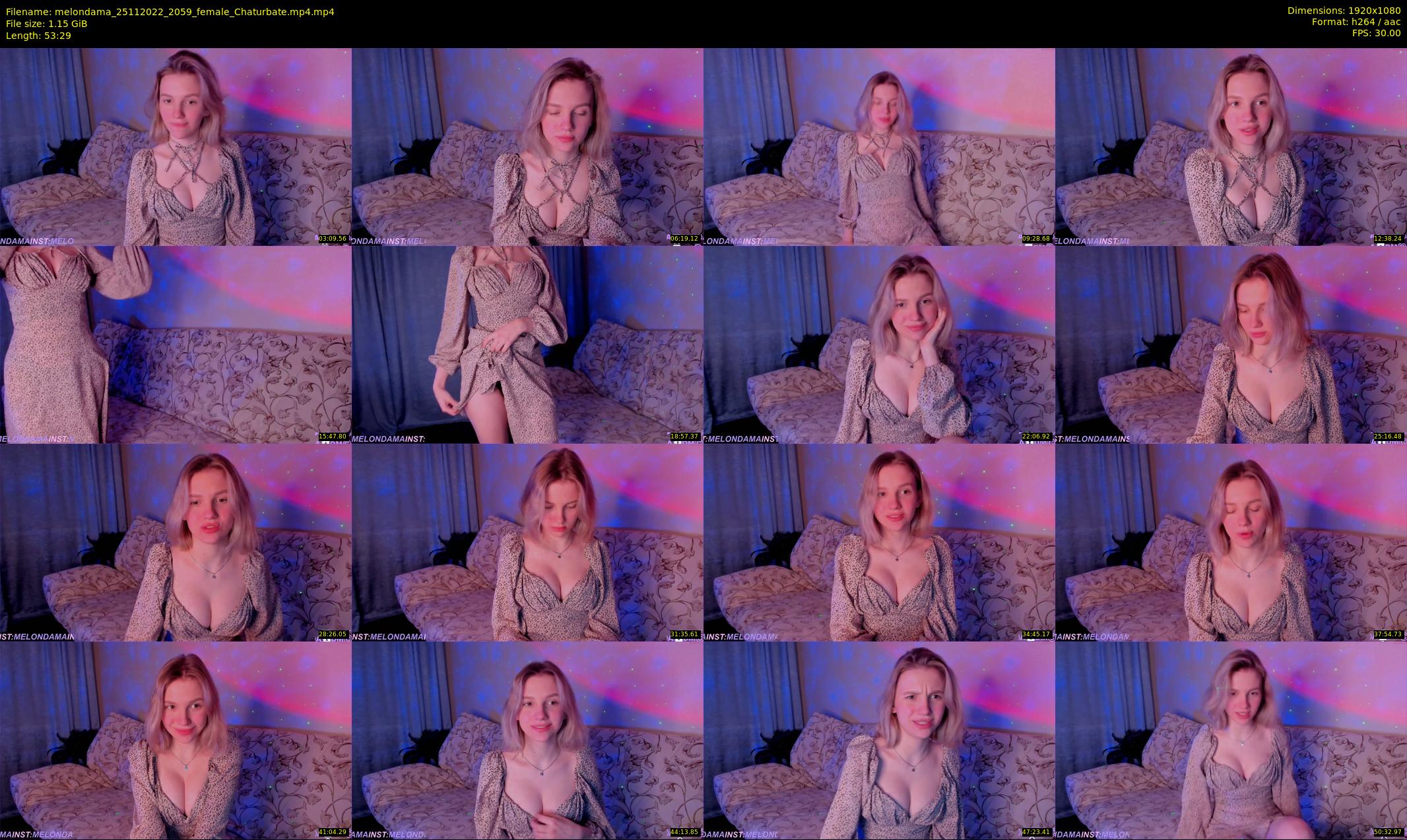 melondama — 54 minute Chaturbate female cam show recording, 1080p, Nov 25, 2022