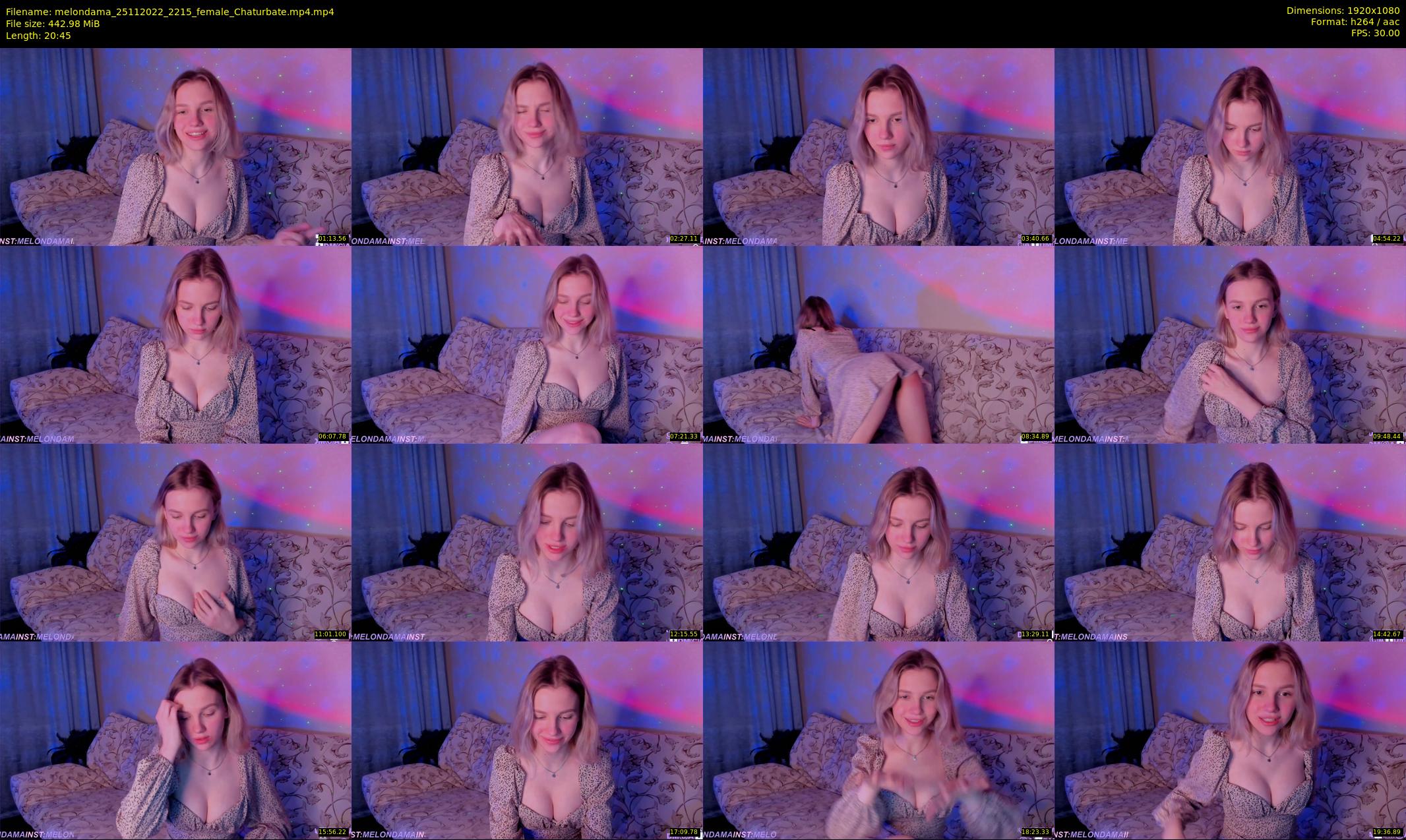 melondama — 21 minute Chaturbate female cam show recording, 1080p, Nov 25, 2022