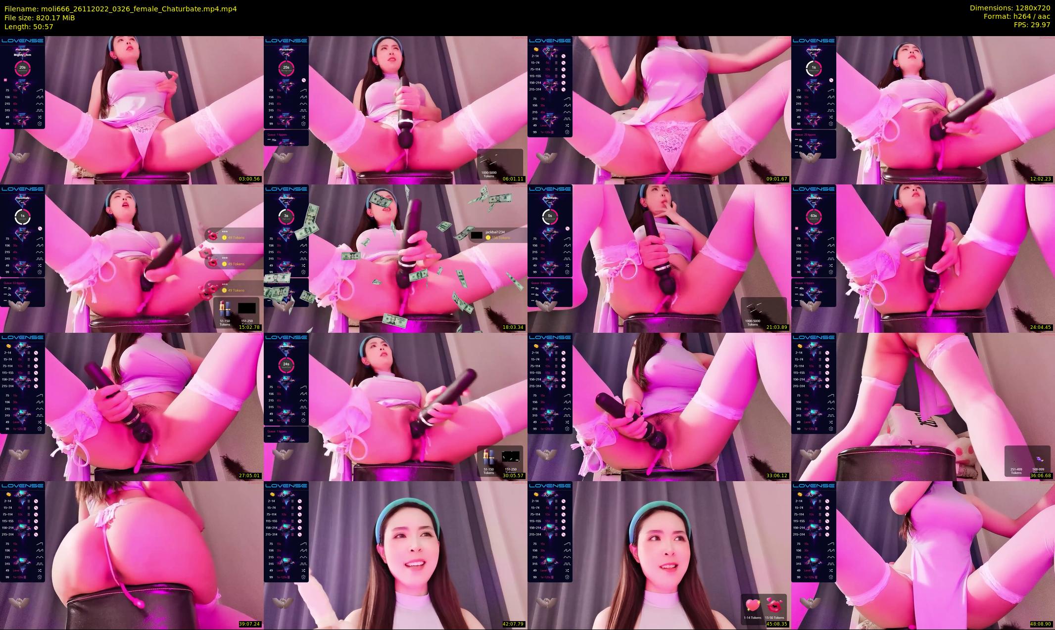 moli666 — 51 minute Chaturbate female cam show recording, 720p, Nov 26, 2022
