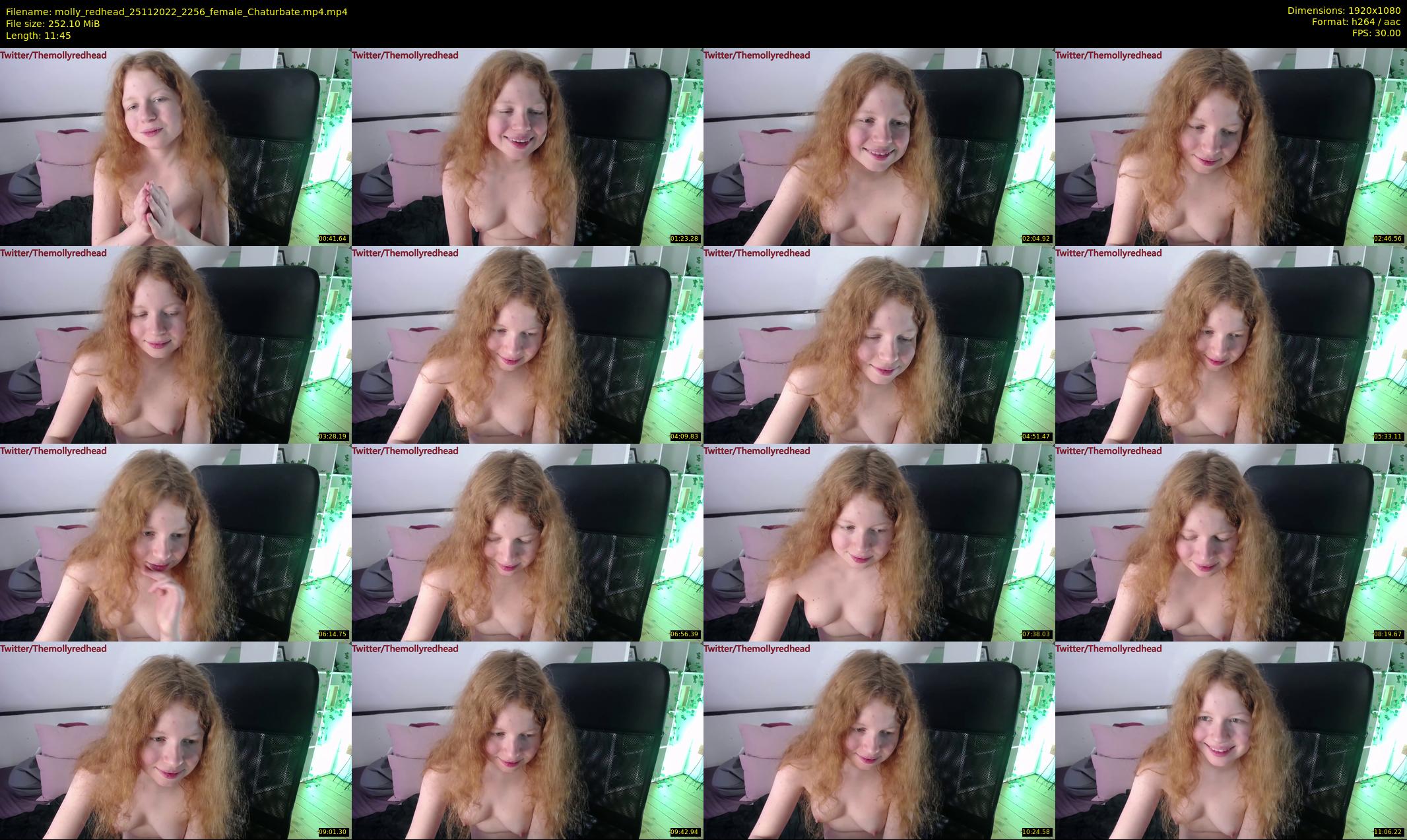 molly_redhead — 12 minute Chaturbate female cam show recording, 1080p, Nov 25, 2022