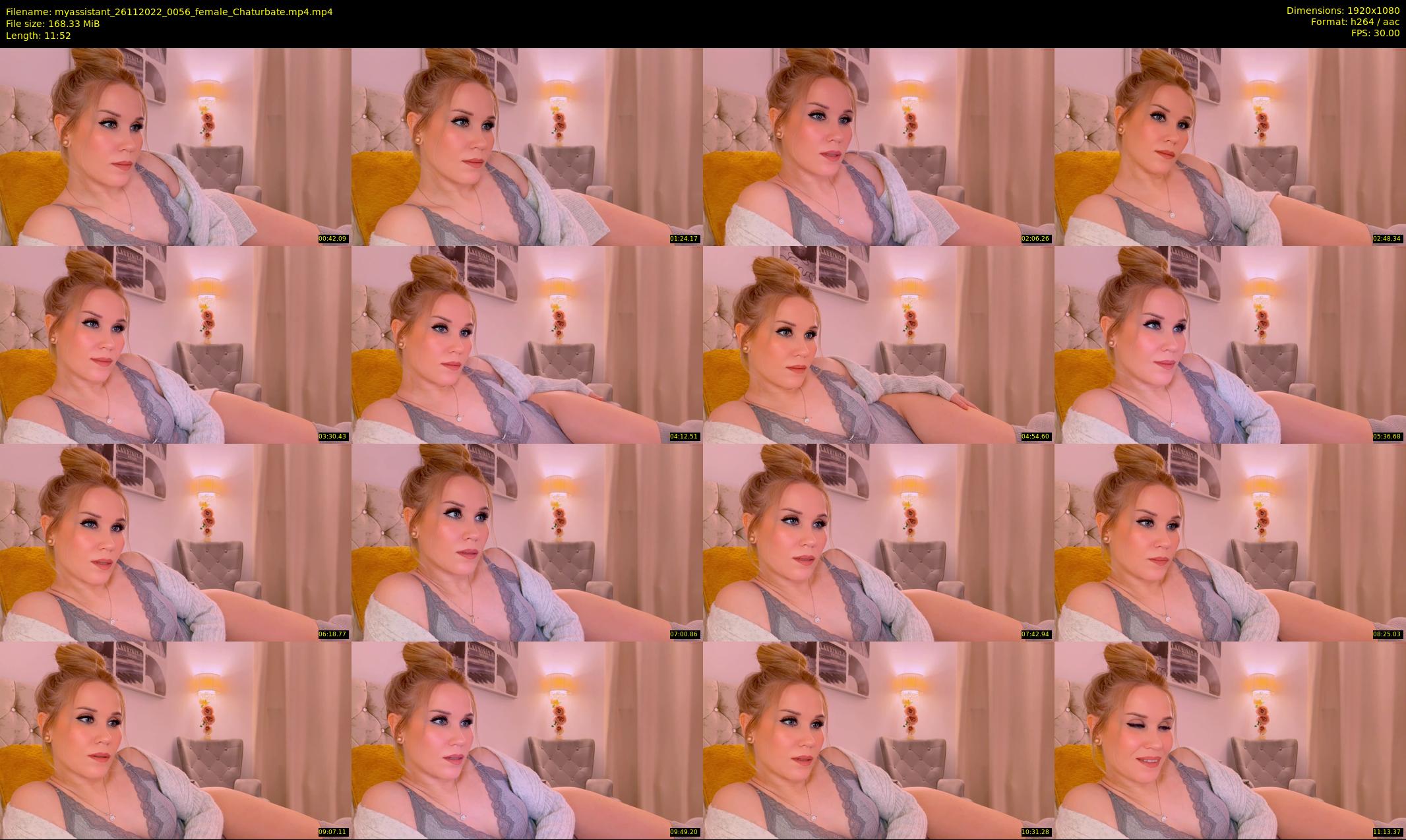 myassistant — 12 minute Chaturbate female cam show recording, 1080p, Nov 26, 2022