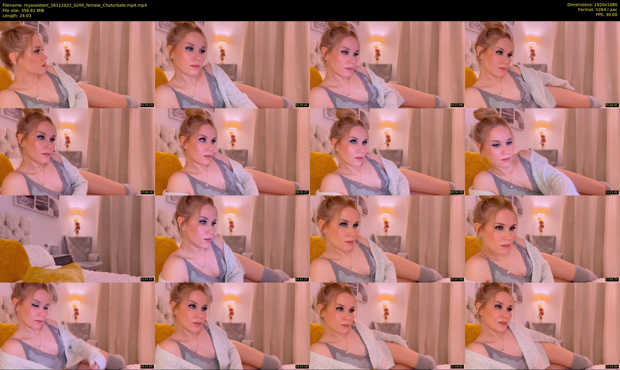 myassistant — 25 minute Chaturbate female cam show recording, 1080p, Nov 26, 2022
