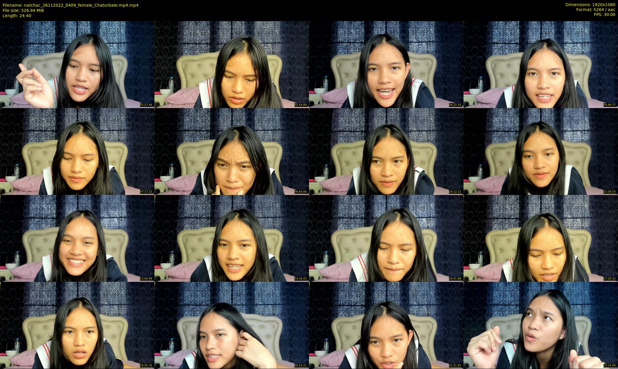 natchac — 25 minute Chaturbate female cam show recording, 1080p, Nov 26, 2022