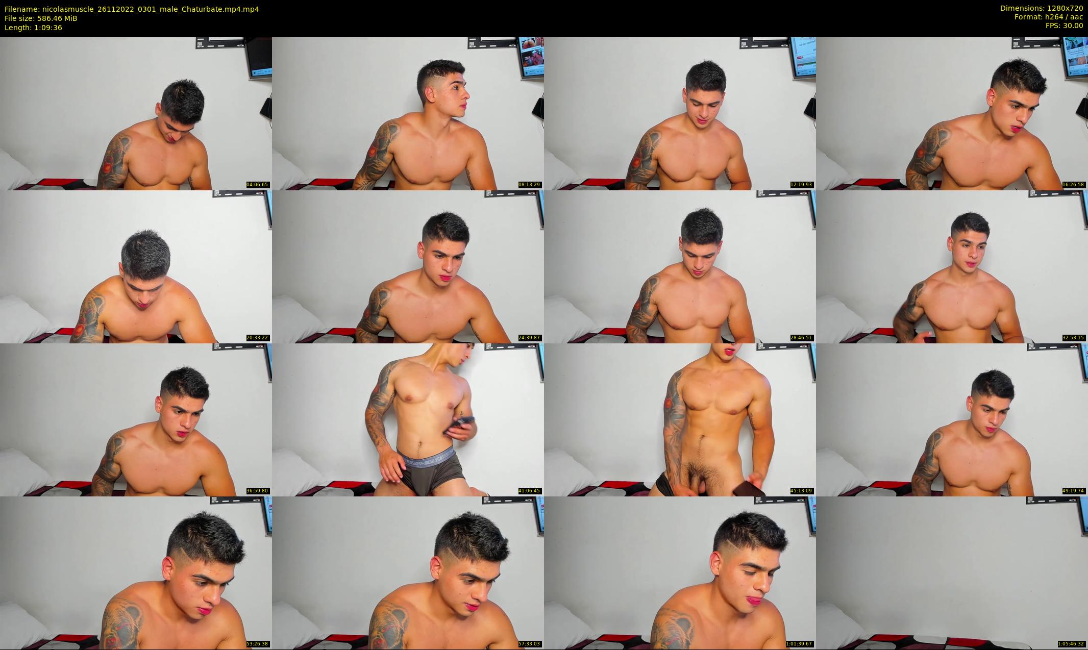 nicolasmuscle — 70 minute Chaturbate male cam show recording, 720p, Nov 26, 2022