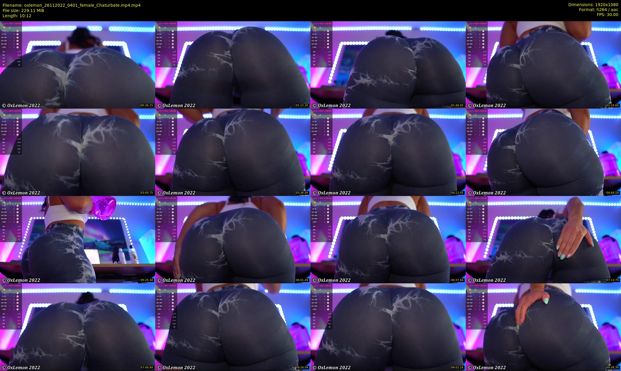 oxlemon — 11 minute Chaturbate female cam show recording, 1080p, Nov 26, 2022