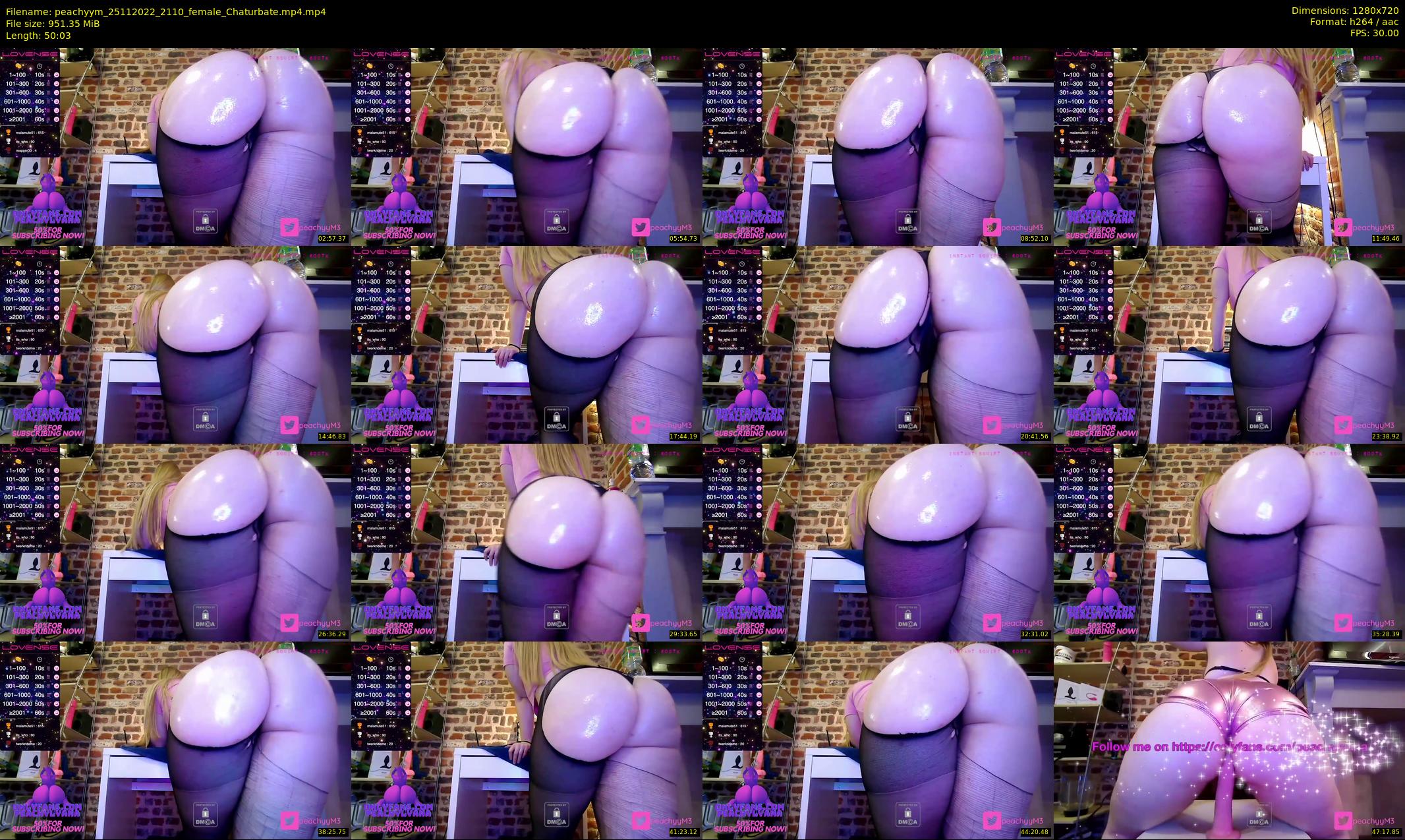 peachyym — 51 minute Chaturbate female cam show recording, 720p, Nov 25, 2022