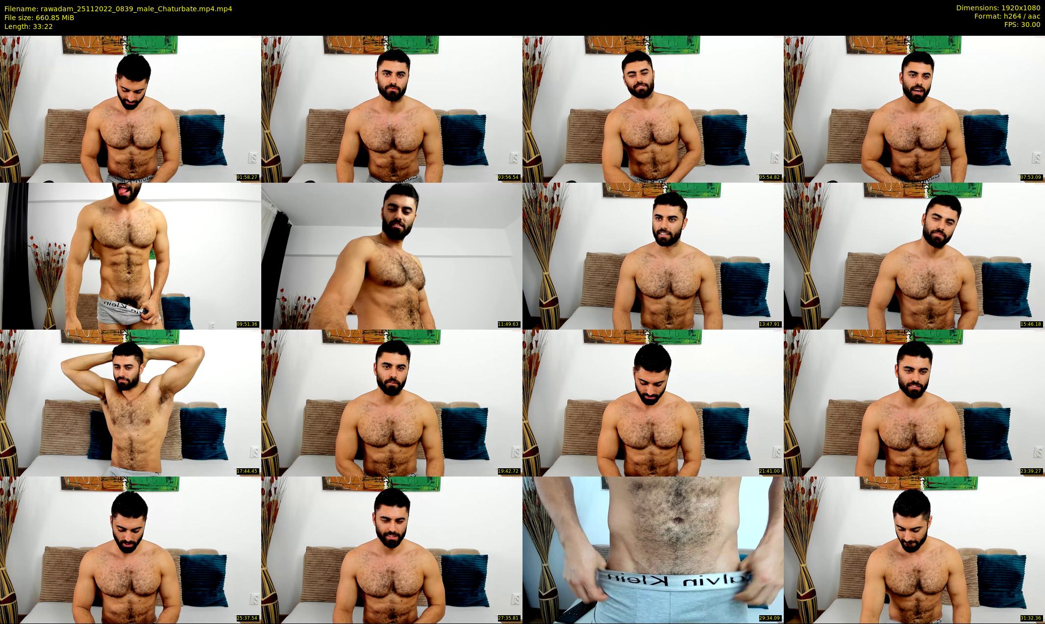 rawadam — 34 minute Chaturbate male cam show recording, 1080p, Nov 25, 2022