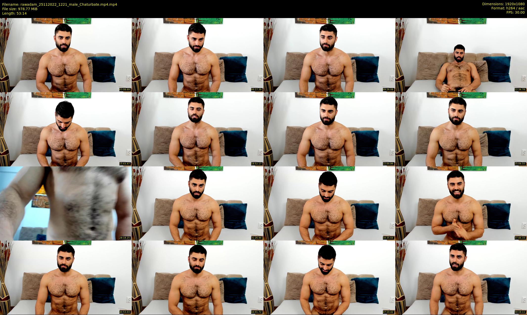 rawadam — 54 minute Chaturbate male cam show recording, 1080p, Nov 25, 2022