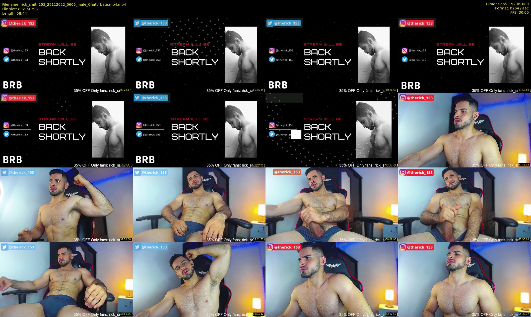 rick_smith153 — 59 minute Chaturbate male cam show recording, 1080p, Nov 25, 2022