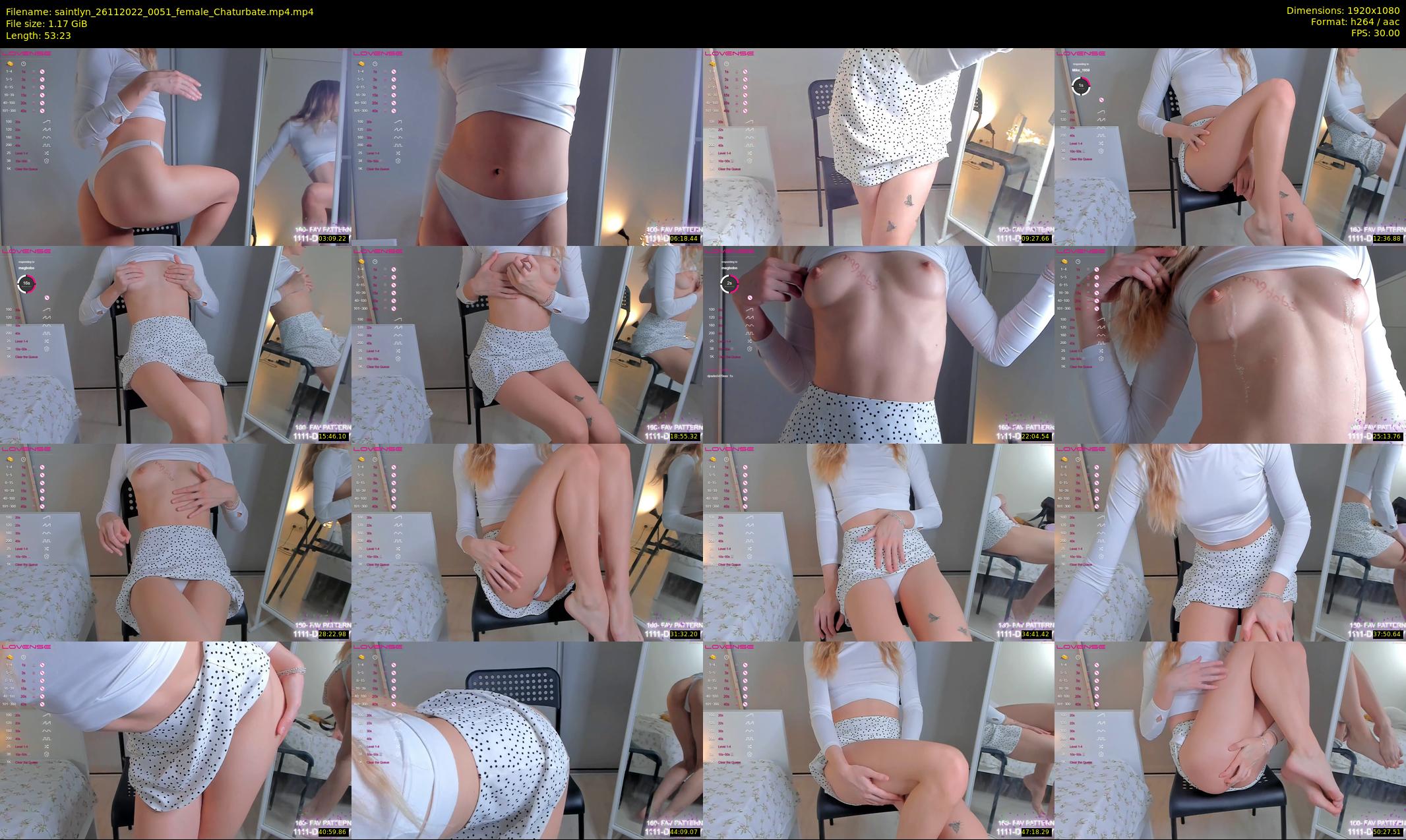 saintlyn — 54 minute Chaturbate female cam show recording, 1080p, Nov 26, 2022