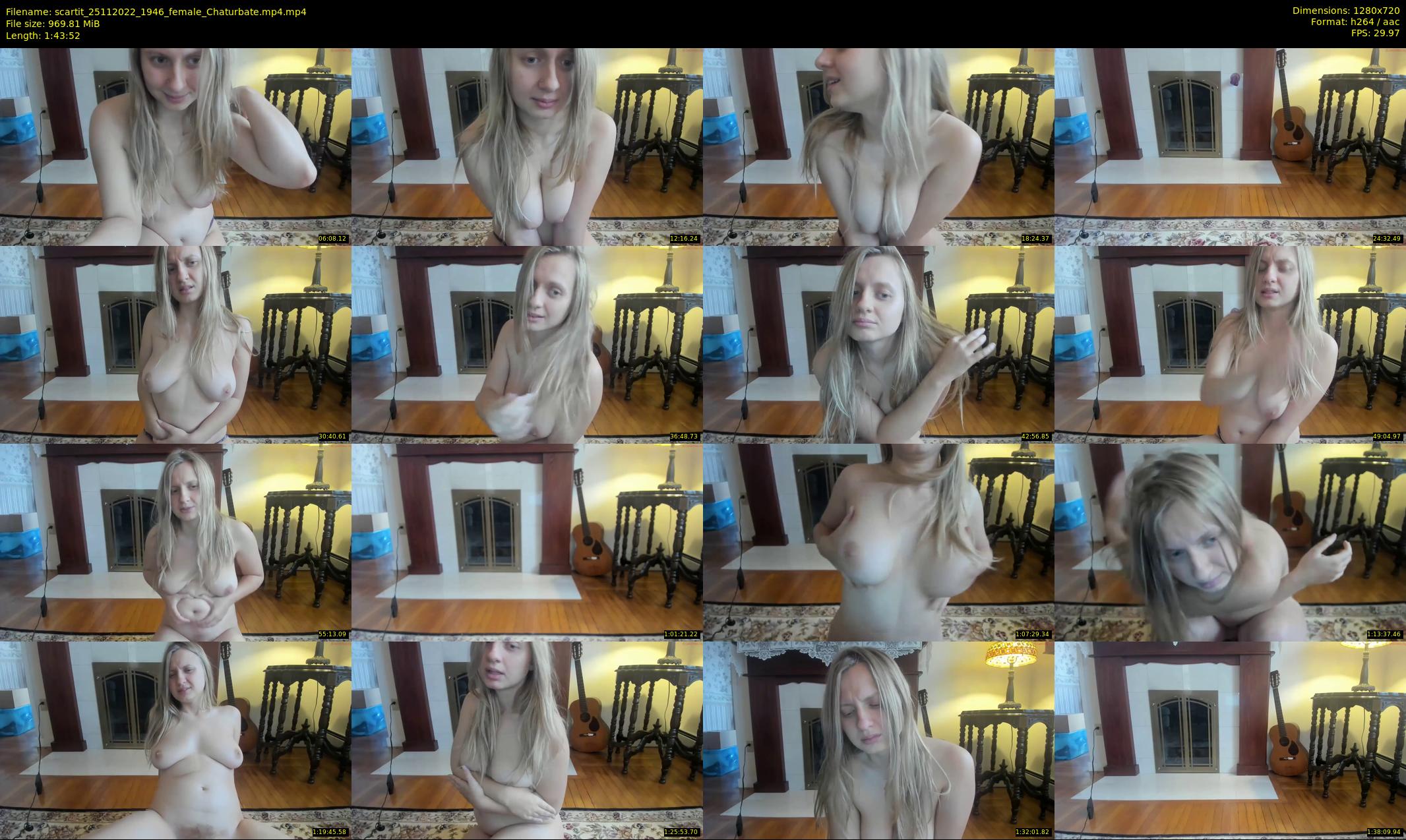 scartit — 104 minute Chaturbate female cam show recording, 720p, Nov 25, 2022