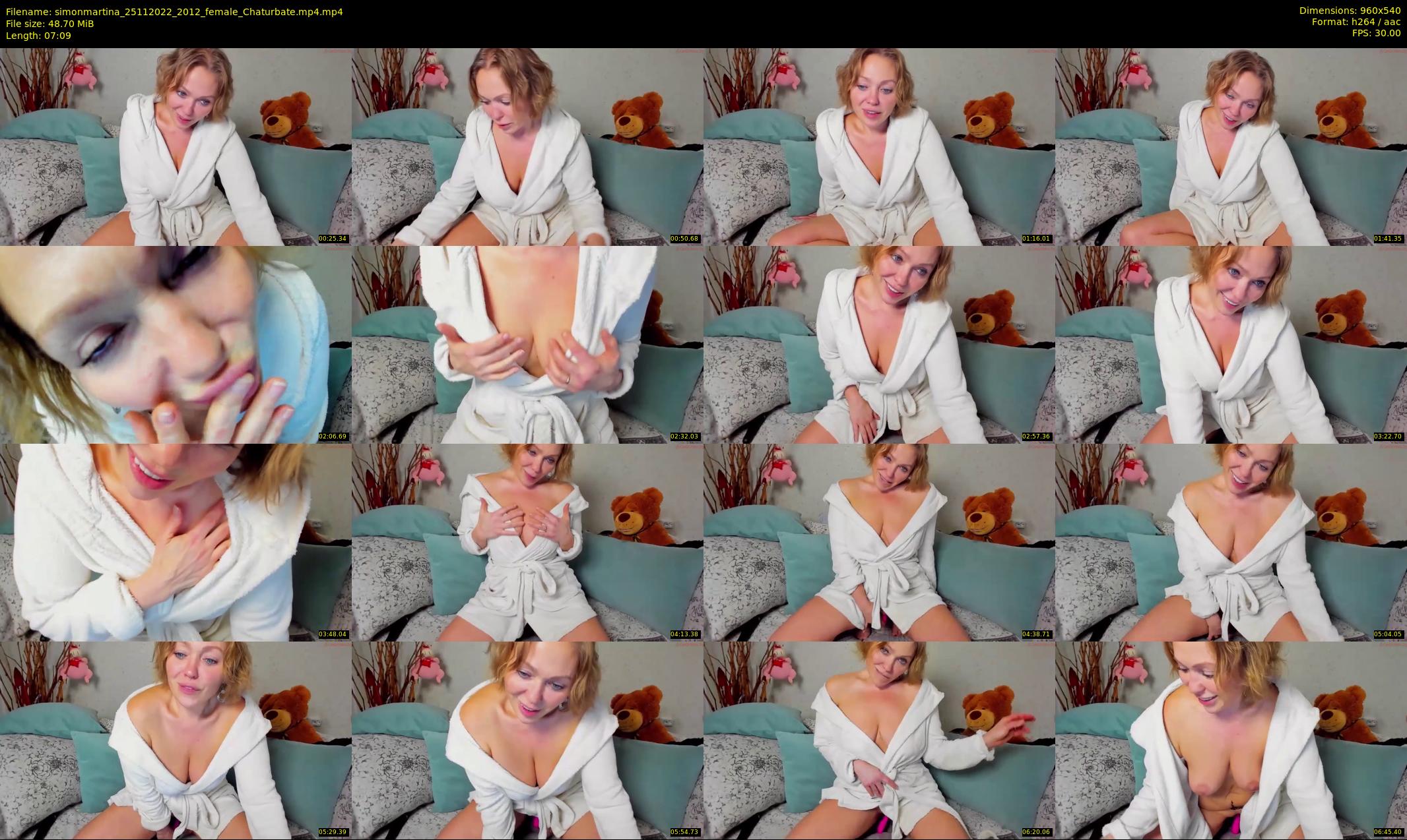 simonmartina — 8 minute Chaturbate female cam show recording, 480p, Nov 25, 2022