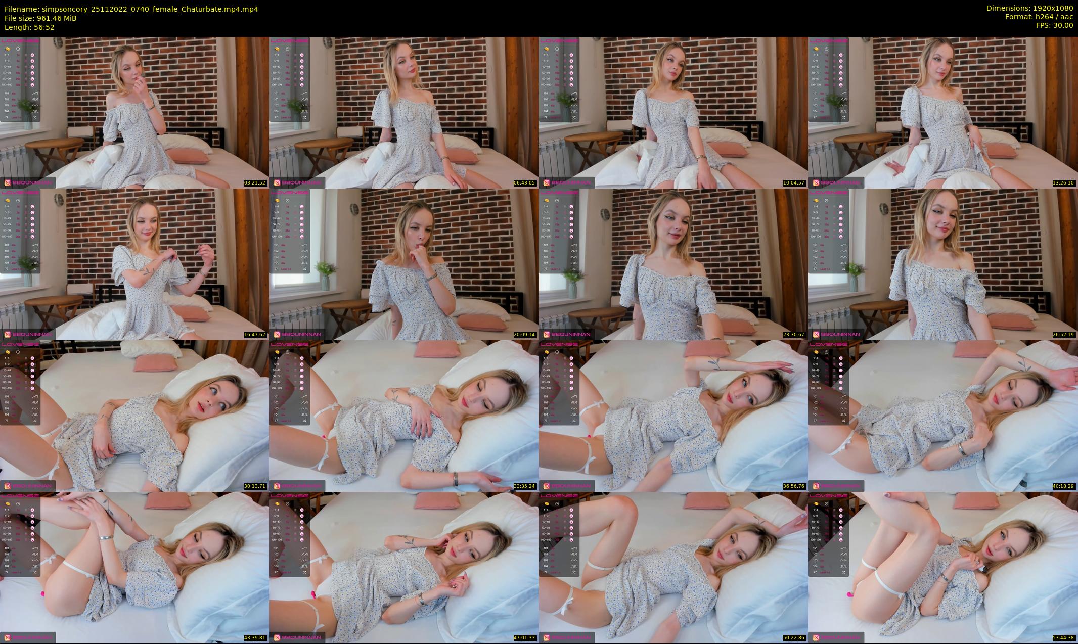 simpsoncory — 57 minute Chaturbate female cam show recording, 1080p, Nov 25, 2022