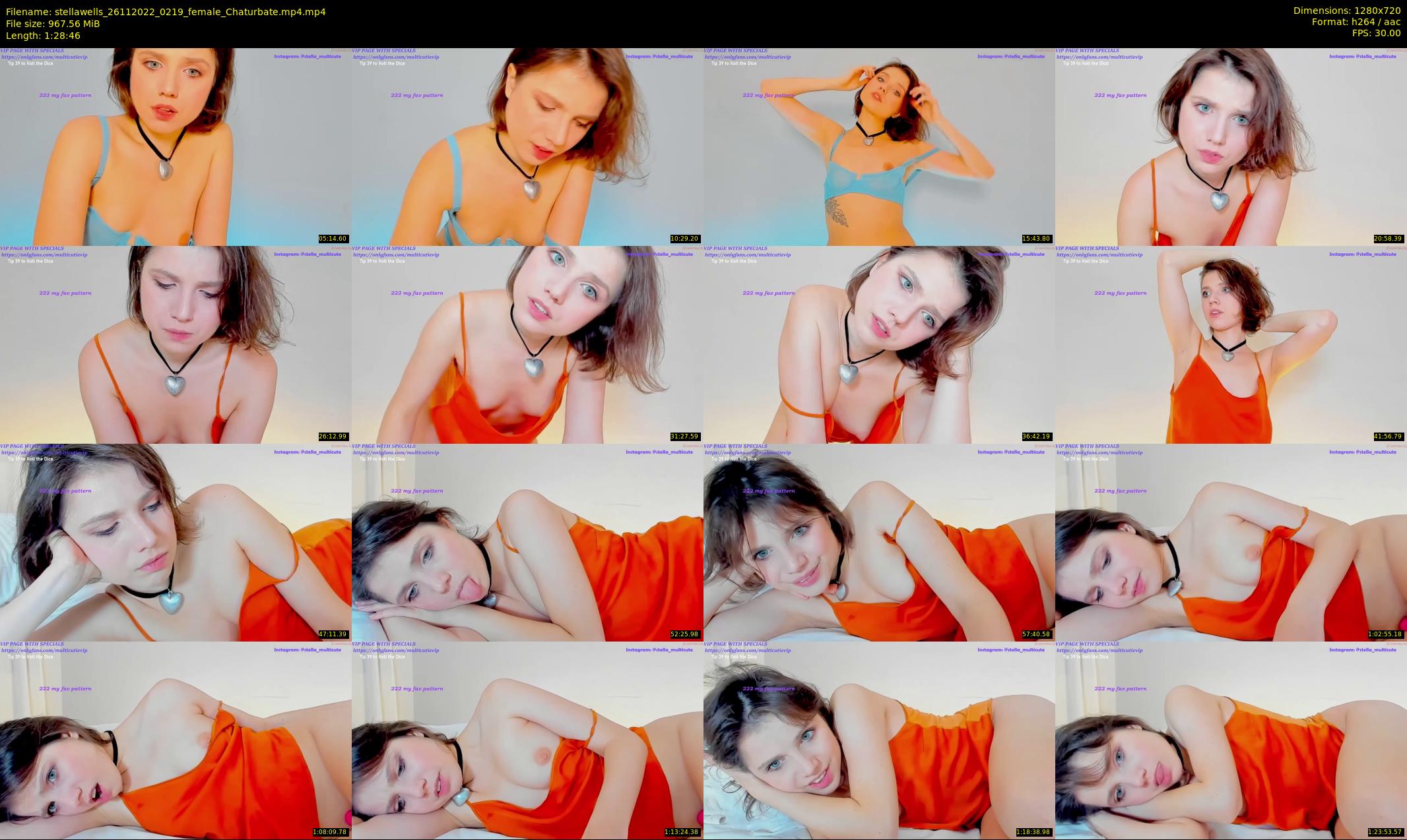stellawells — 89 minute Chaturbate female cam show recording, 720p, Nov 26, 2022