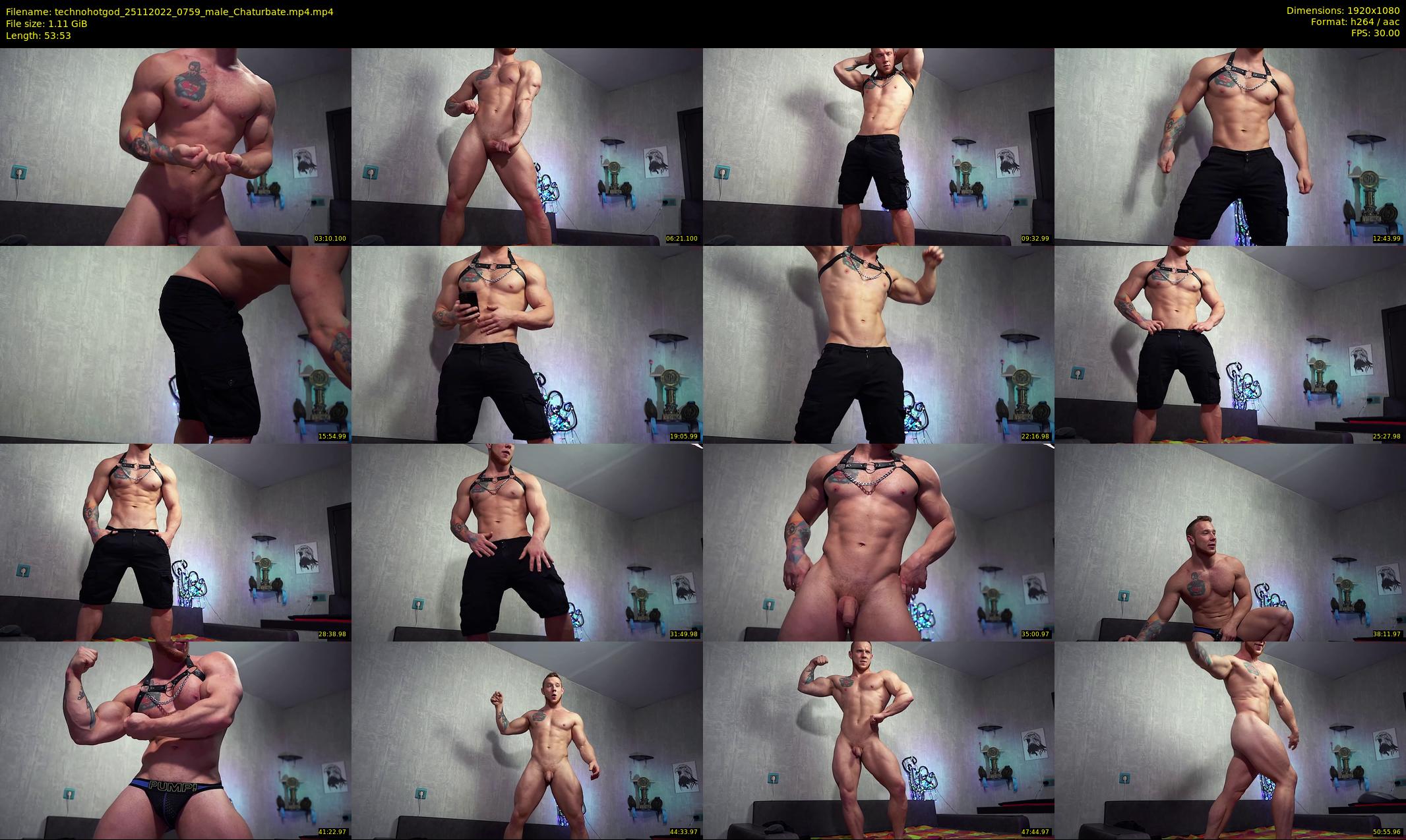 technohotgod — 54 minute Chaturbate male cam show recording, 1080p, Nov 25, 2022