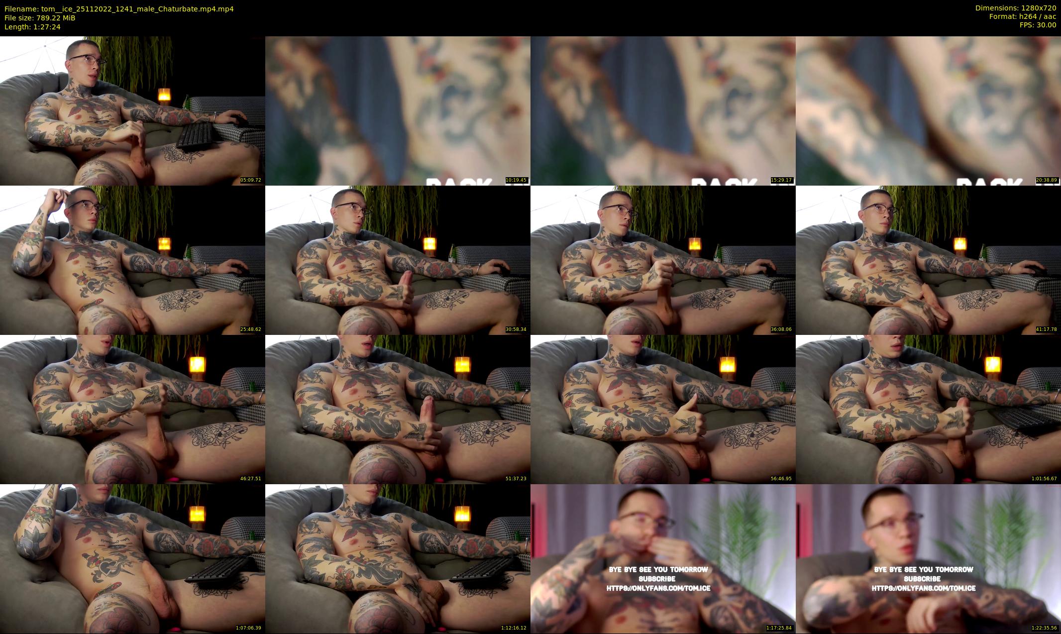 tom__ice — 88 minute Chaturbate male cam show recording, 720p, Nov 25, 2022