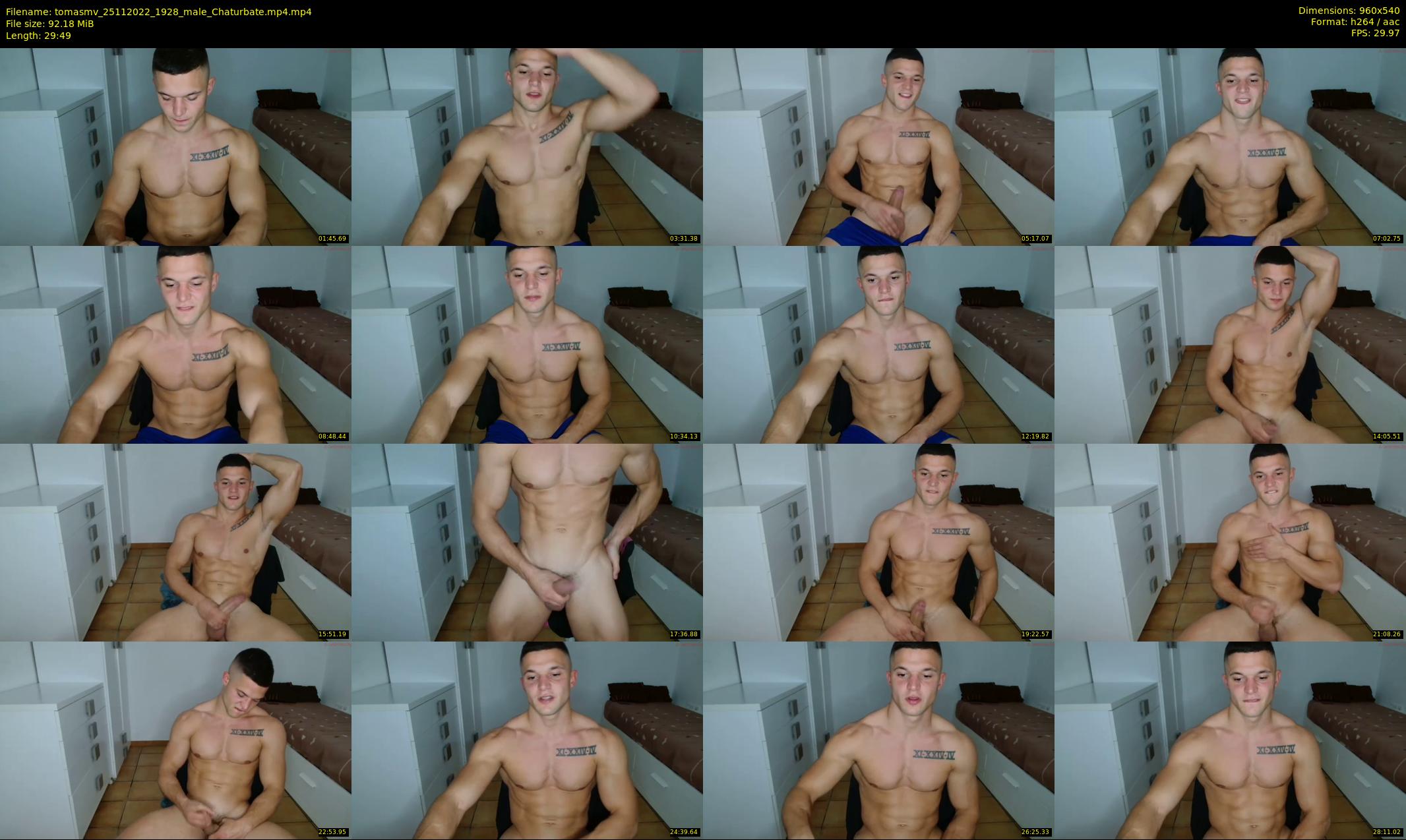 tomasmv — 30 minute Chaturbate male cam show recording, 480p, Nov 25, 2022