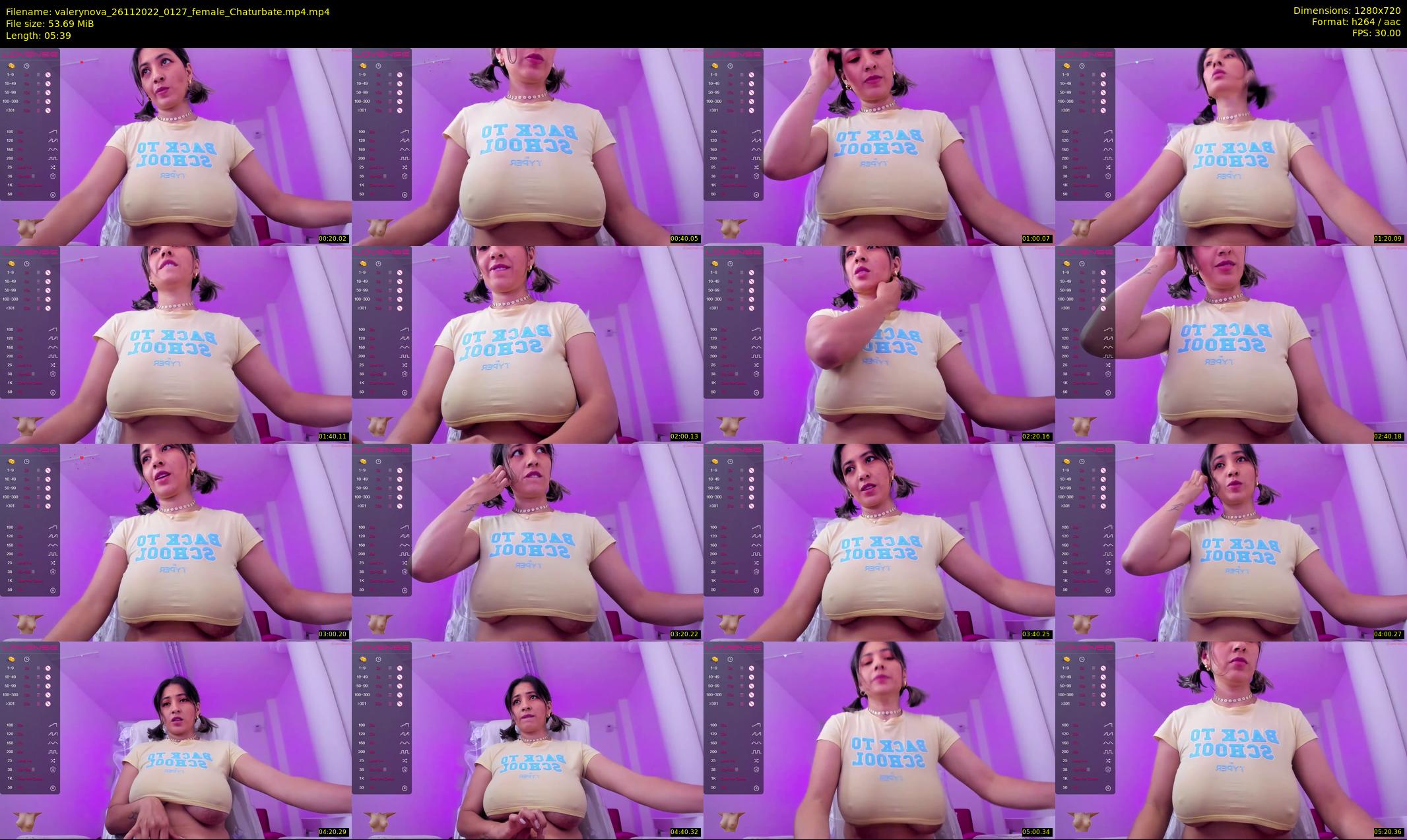 valerynova — 6 minute Chaturbate female cam show recording, 720p, Nov 26, 2022