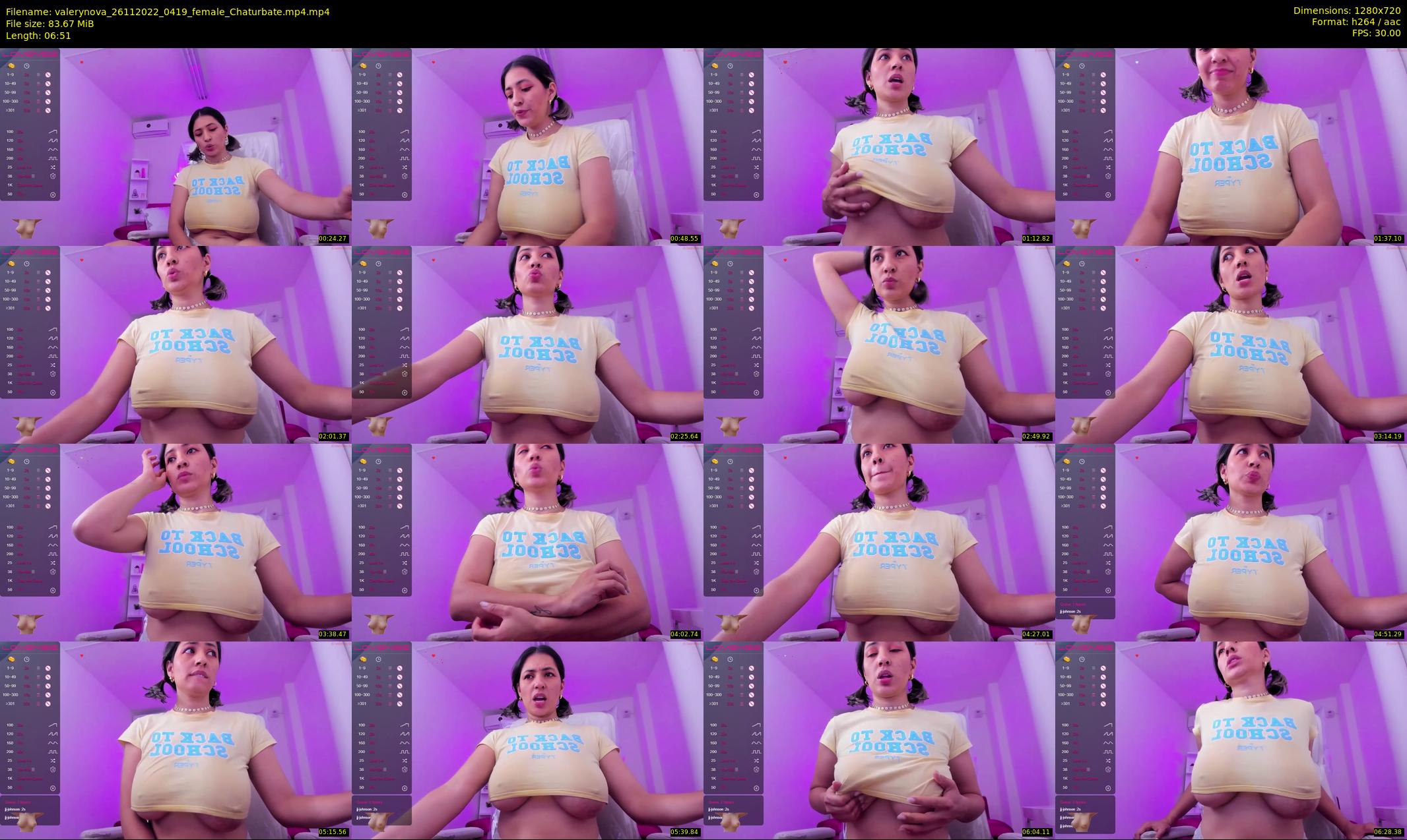 valerynova — 7 minute Chaturbate female cam show recording, 720p, Nov 26, 2022
