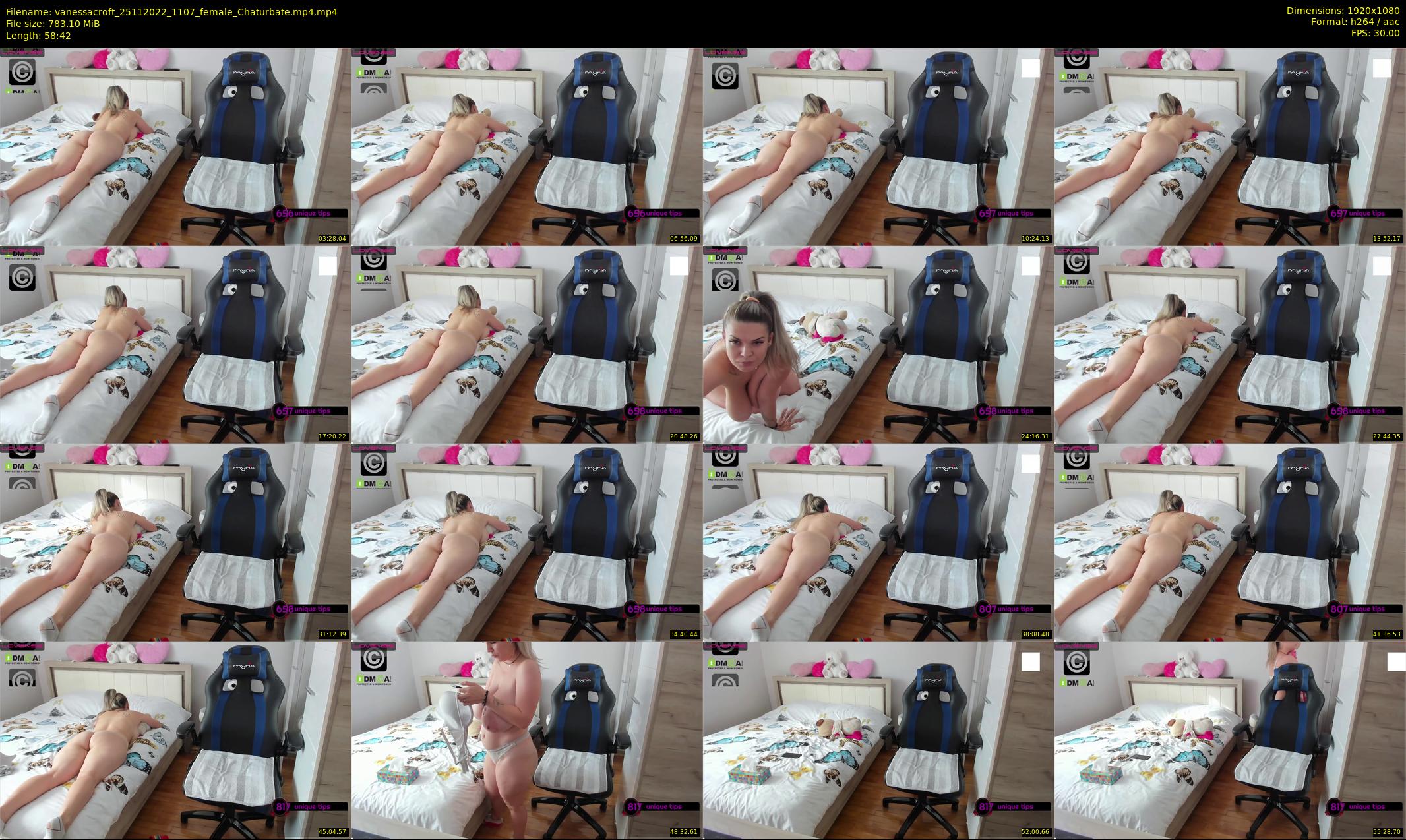 vanessacroft — 59 minute Chaturbate female cam show recording, 1080p, Nov 25, 2022