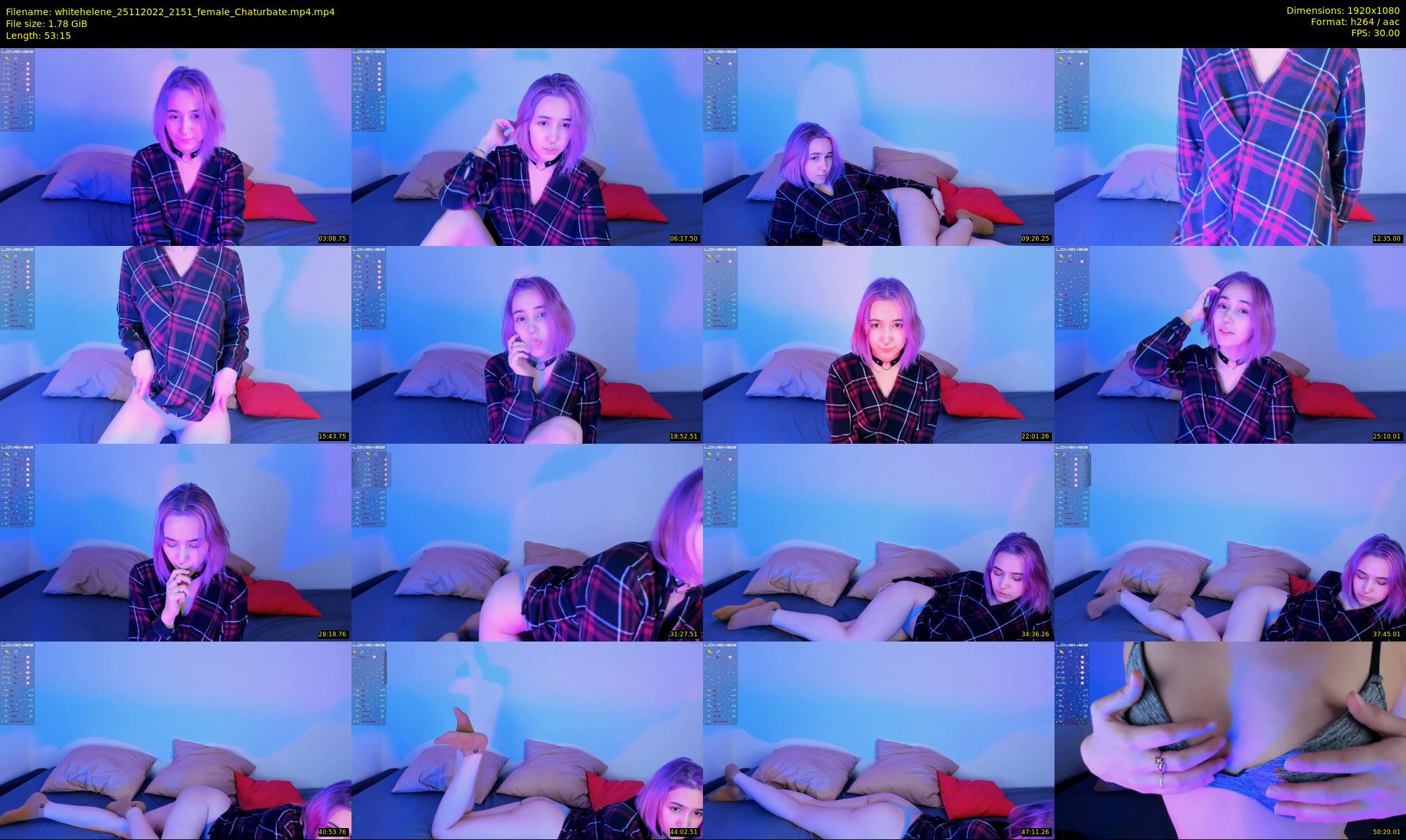 whitehelene — 54 minute Chaturbate female cam show recording, 1080p, Nov 25, 2022