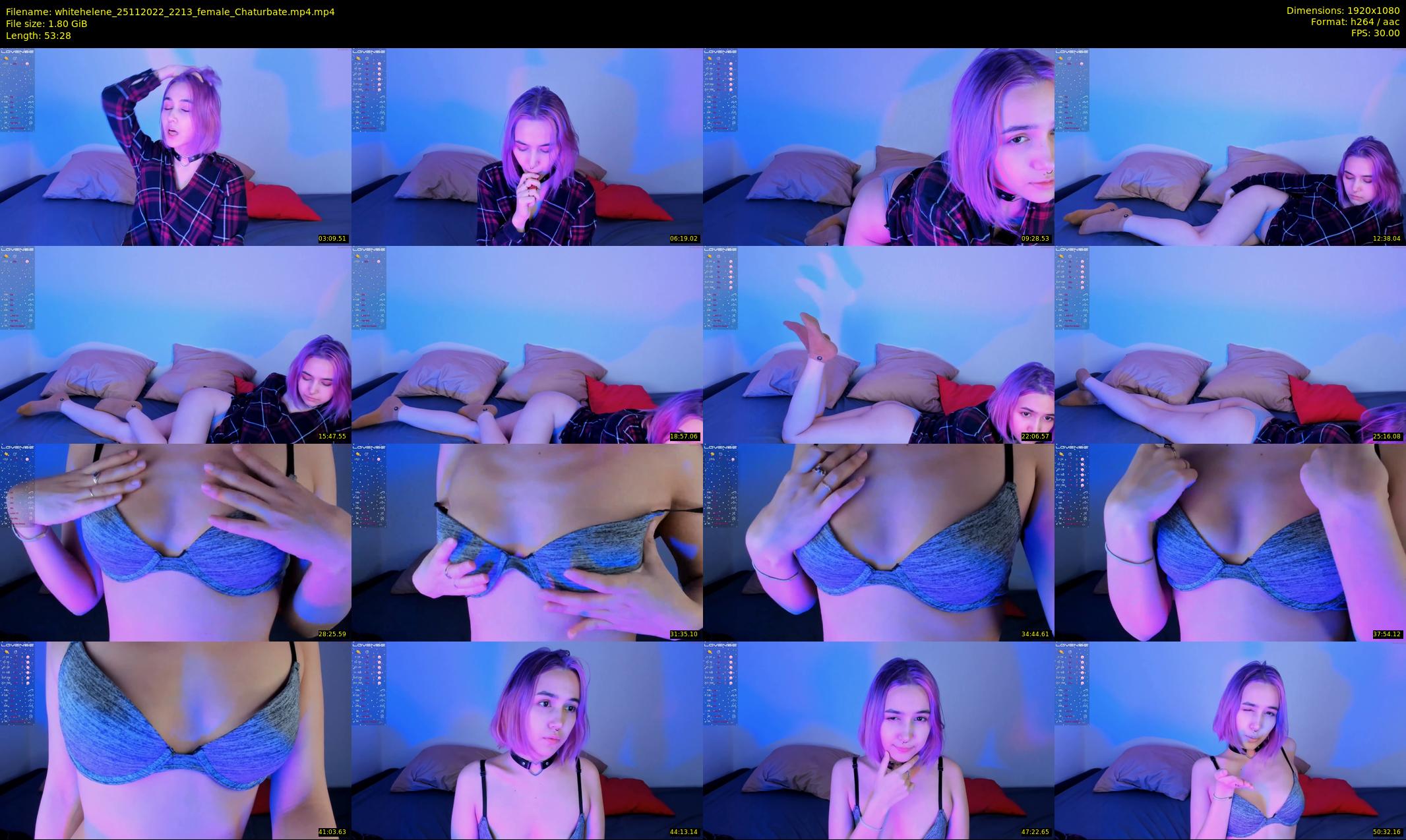 whitehelene — 54 minute Chaturbate female cam show recording, 1080p, Nov 25, 2022