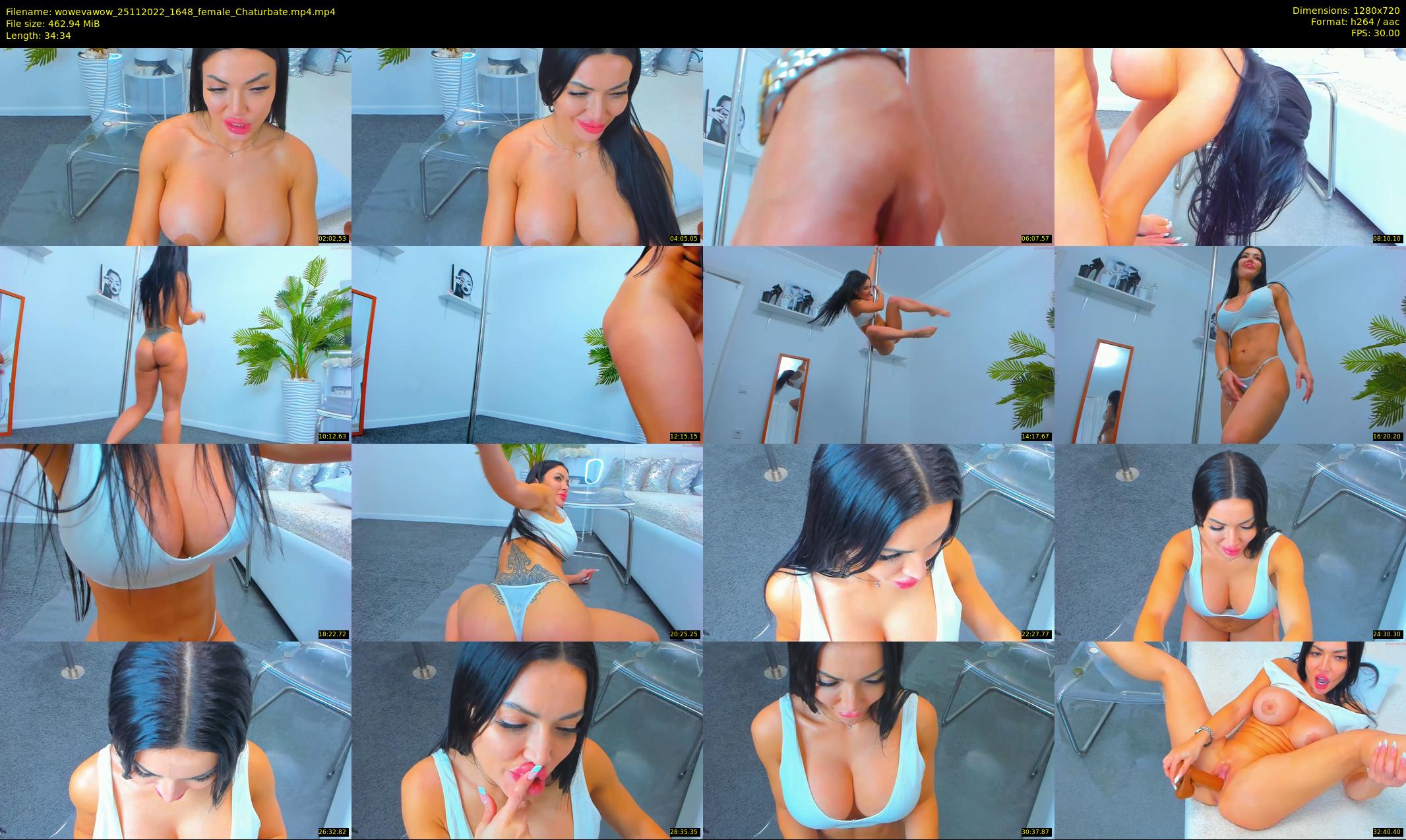 wowevawow — 35 minute Chaturbate female cam show recording, 720p, Nov 25, 2022