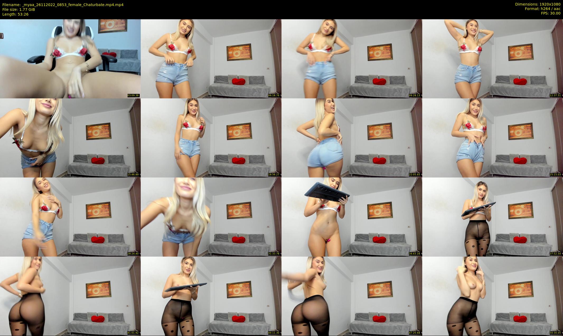 _myaa — 54 minute Chaturbate female cam show recording, 1080p, Nov 26, 2022