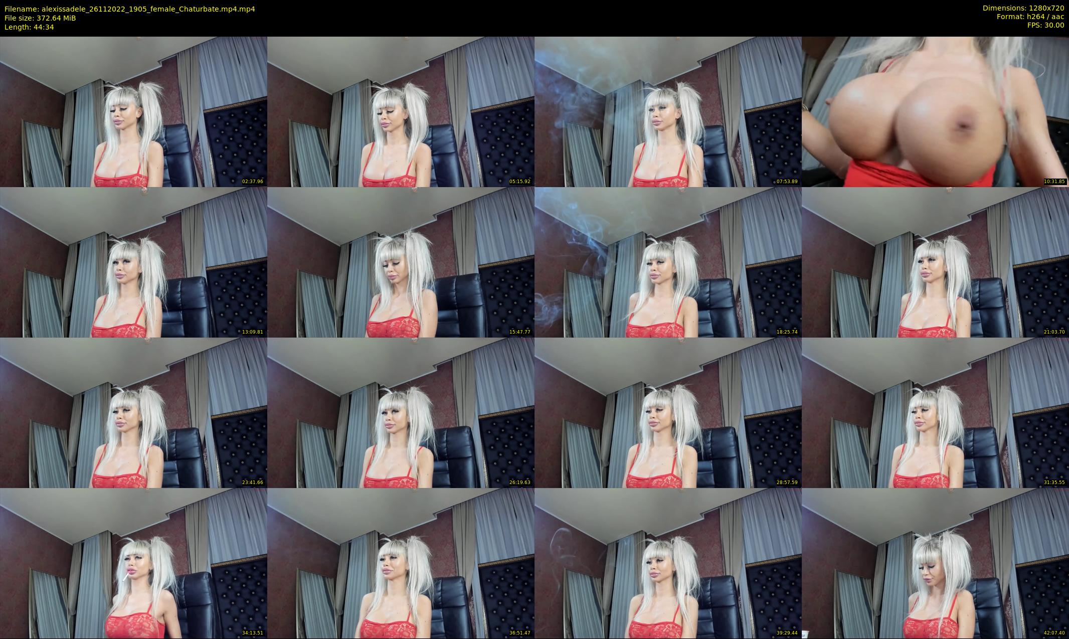 alexissadele — 45 minute Chaturbate female cam show recording, 720p, Nov 26, 2022