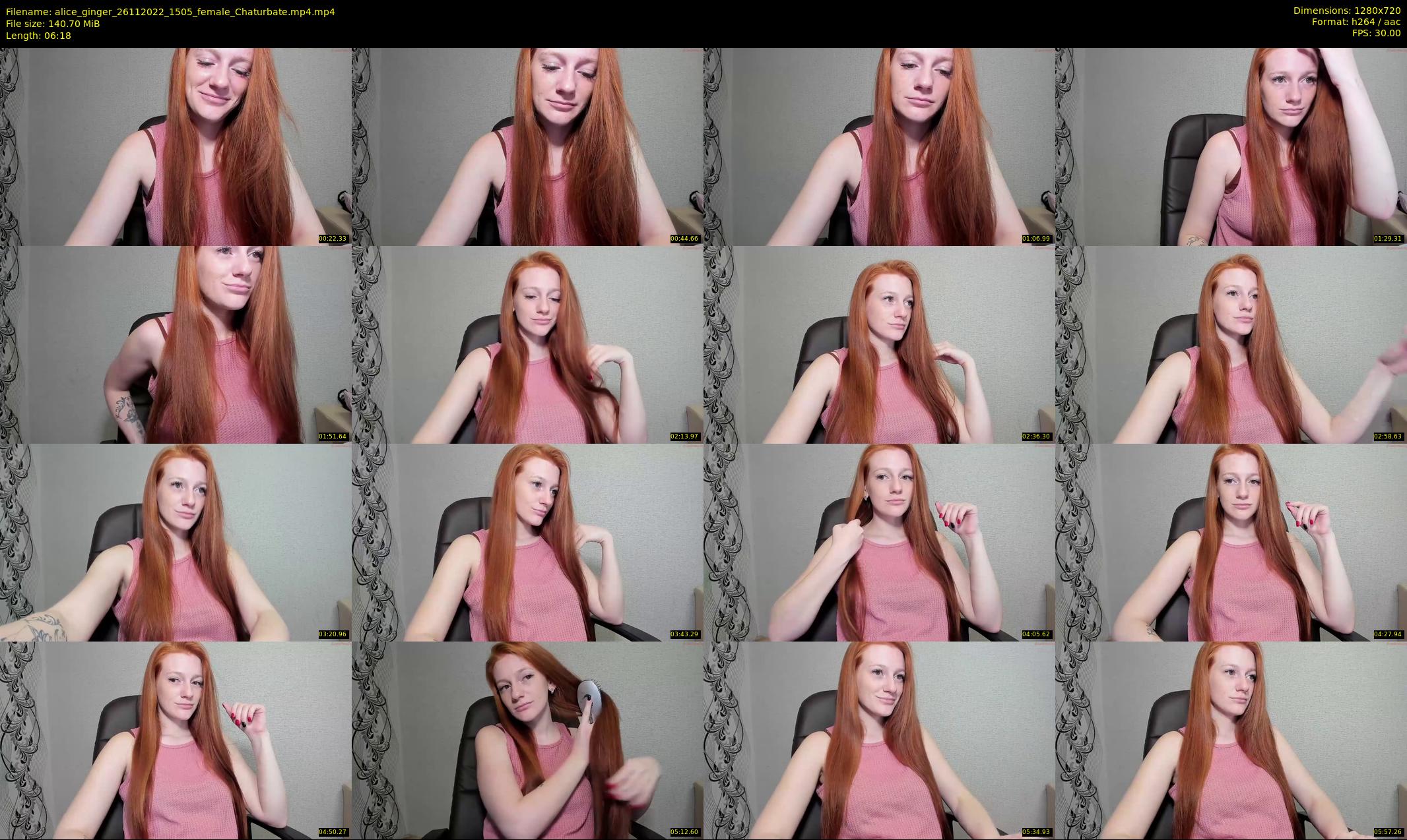 alice_ginger — 7 minute Chaturbate female cam show recording, 720p, Nov 26, 2022