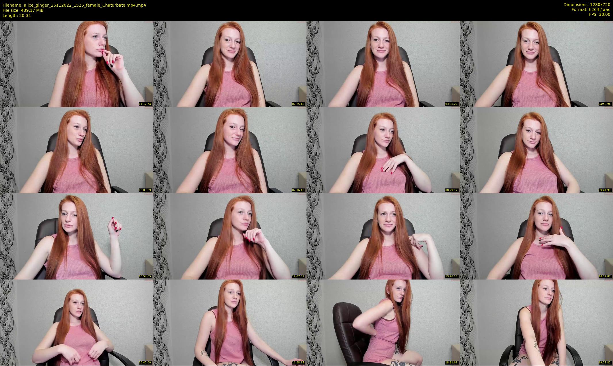 alice_ginger — 21 minute Chaturbate female cam show recording, 720p, Nov 26, 2022