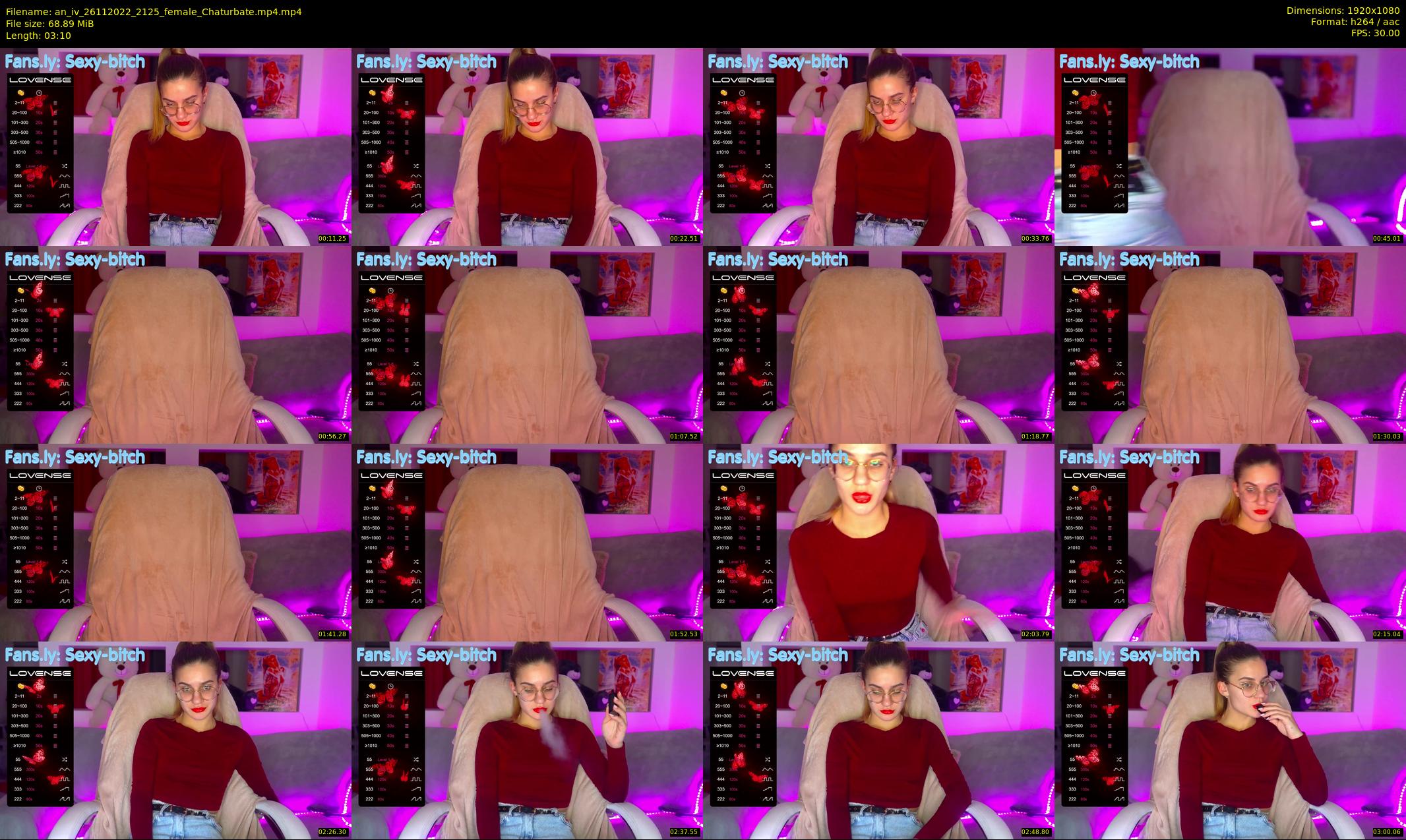 an_iv — 4 minute Chaturbate female cam show recording, 1080p, Nov 26, 2022