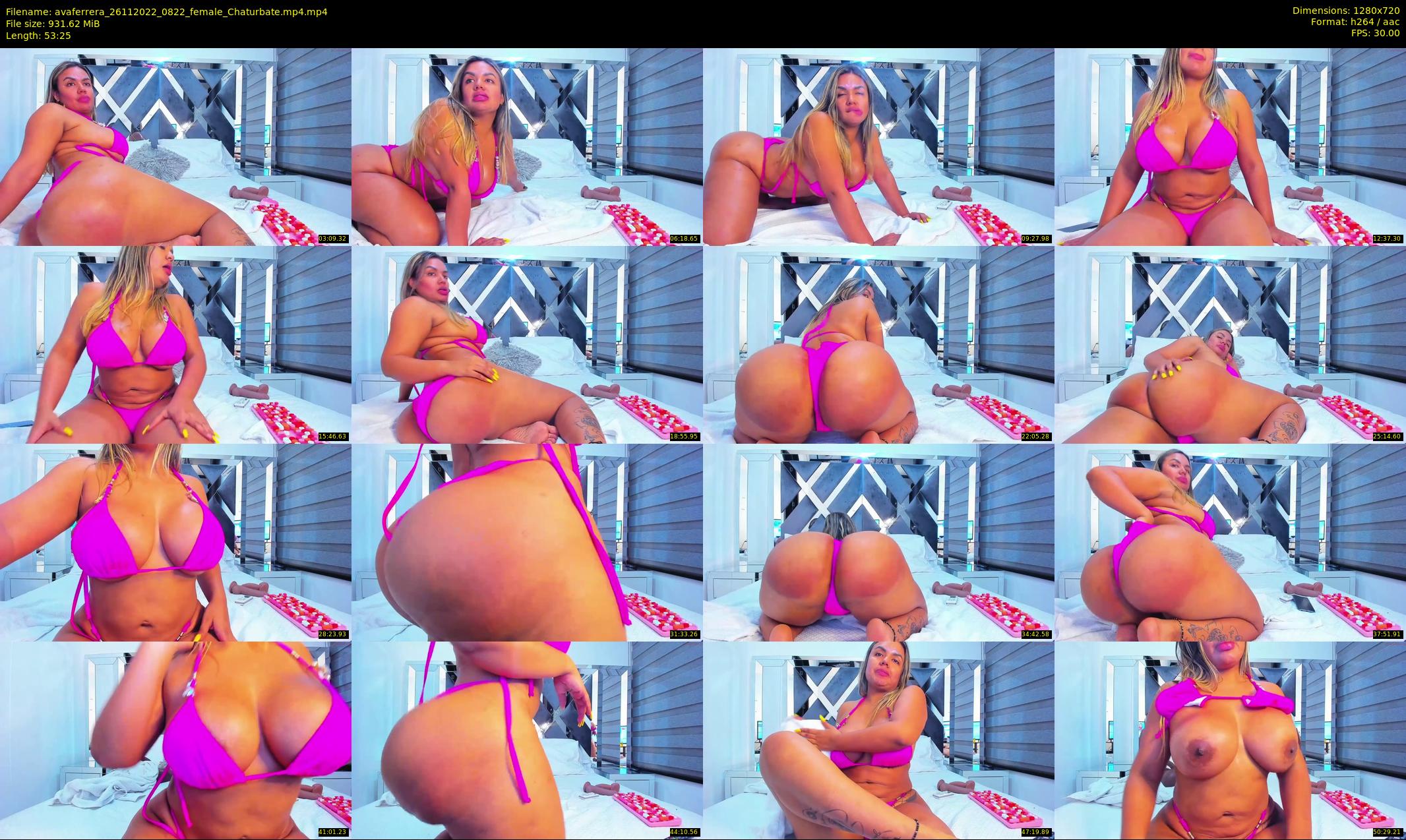 avaferrera — 54 minute Chaturbate female cam show recording, 720p, Nov 26, 2022