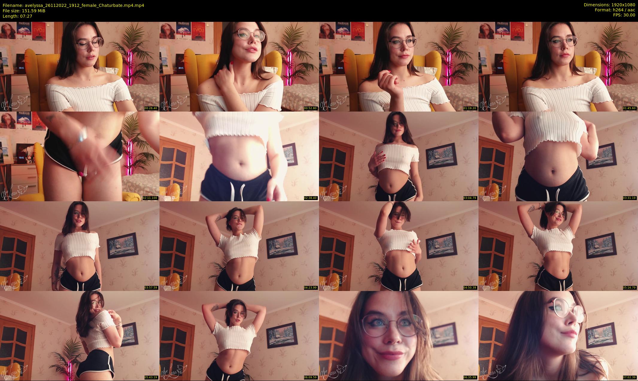 avelyssa — 8 minute Chaturbate female cam show recording, 1080p, Nov 26, 2022
