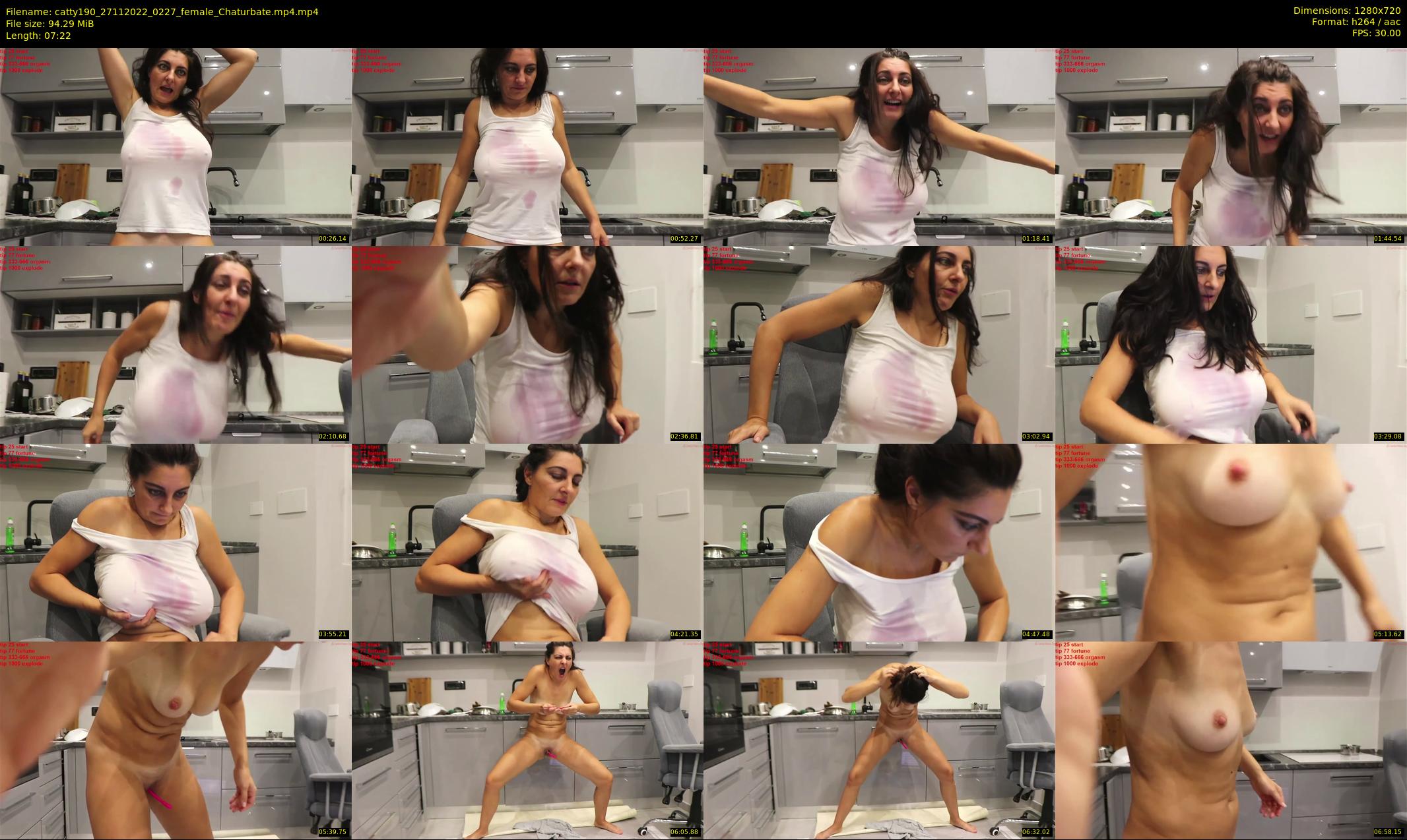 catty190 — 8 minute Chaturbate female cam show recording, 720p, Nov 27, 2022