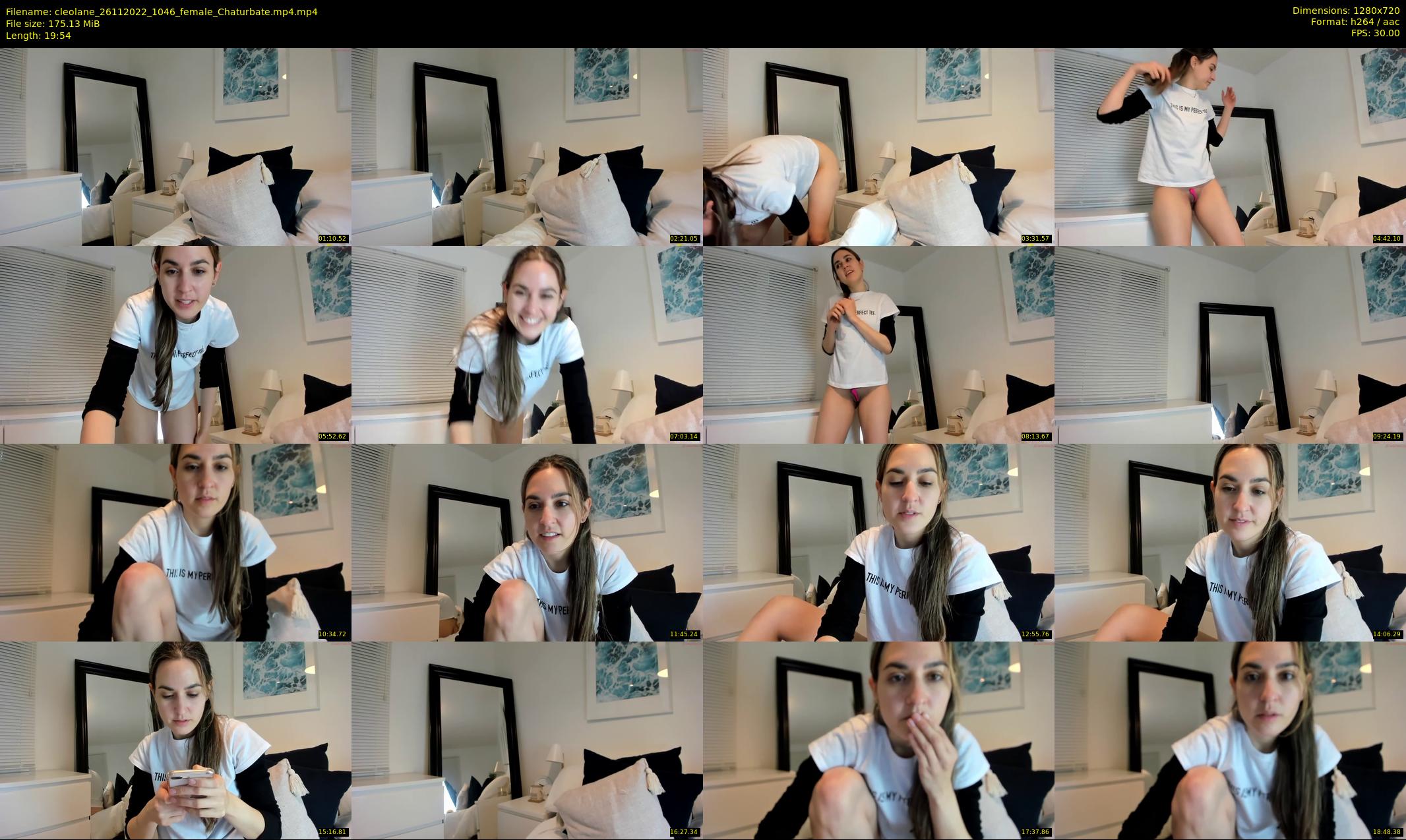 cleolane — 20 minute Chaturbate female cam show recording, 720p, Nov 26, 2022