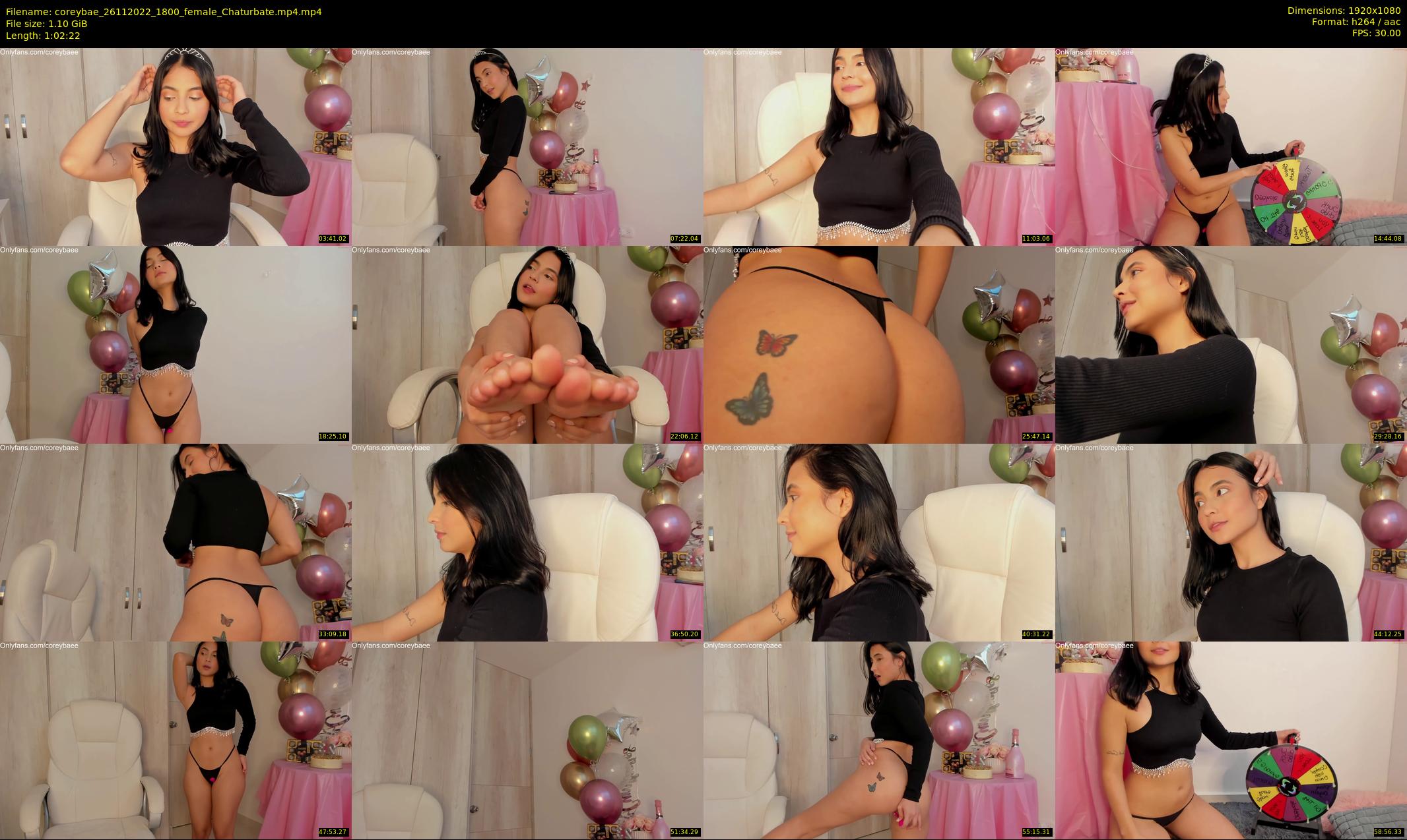 coreybae — 63 minute Chaturbate female cam show recording, 1080p, Nov 26, 2022