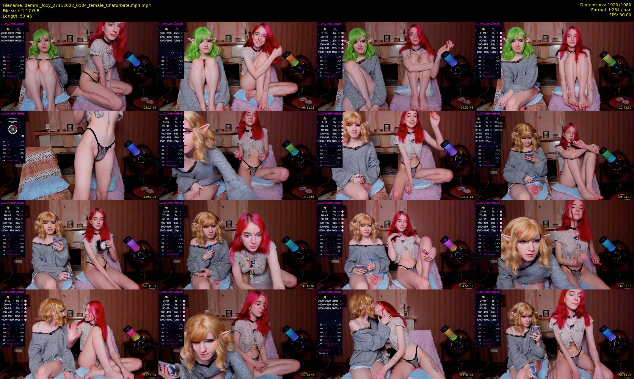 demmi_foxy — 54 minute Chaturbate couple cam show recording, 1080p, Nov 27, 2022