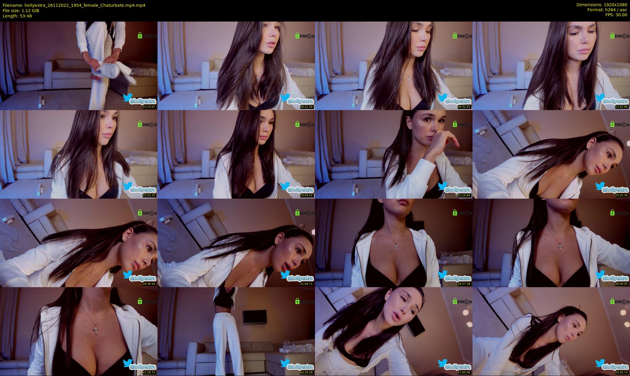 hollyextra — 54 minute Chaturbate female cam show recording, 1080p, Nov 26, 2022