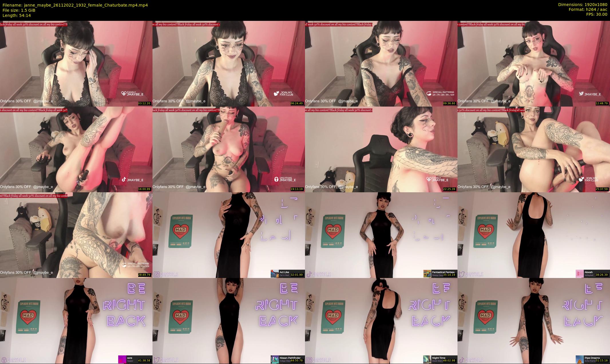 janne_maybe — 55 minute Chaturbate female cam show recording, 1080p, Nov 26, 2022