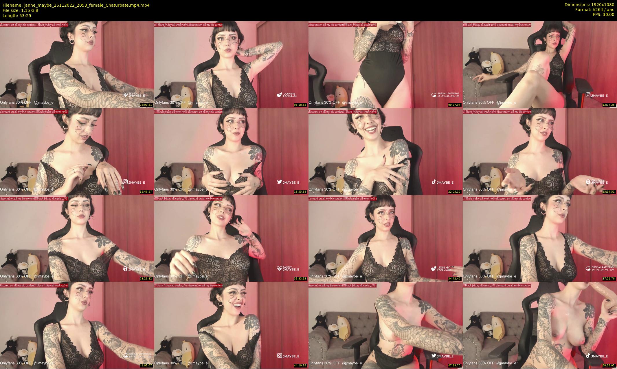 janne_maybe — 54 minute Chaturbate female cam show recording, 1080p, Nov 26, 2022